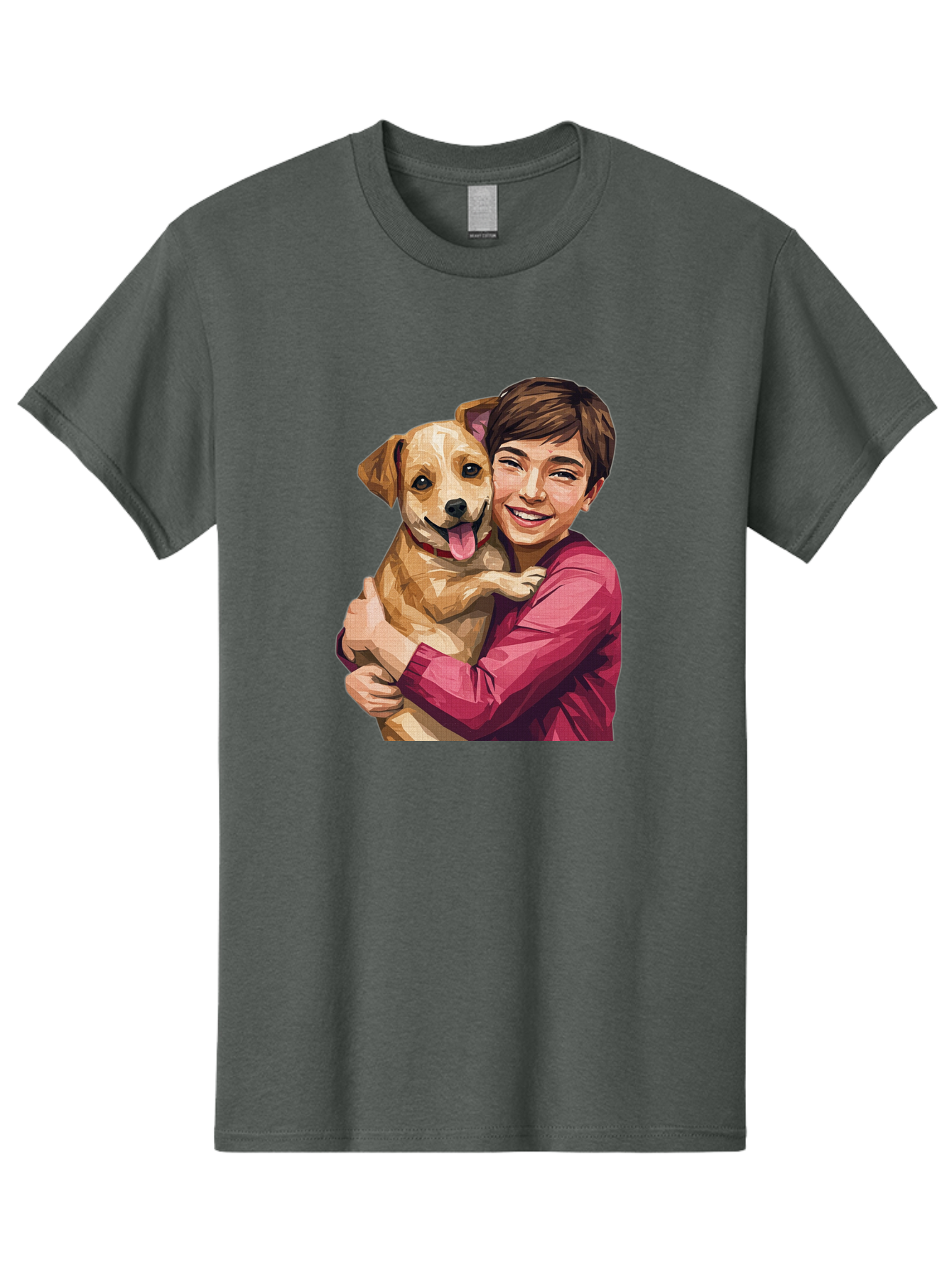 Boy-With-Dog Men'S Graphic Tee, 100% Cotton, Comfortable Casual Summer Wear, Machine Washable, Vintage Camera, Old Camera, Antique Camera, Black Camera, Classic Photography, Photography Equipment, Nostalgic Device, Film Camera, Camera Art Bah608
