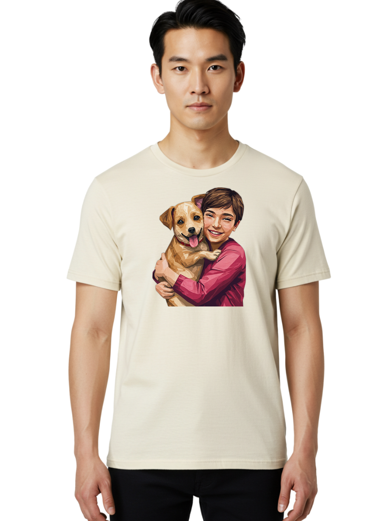 Boy-With-Dog Men'S Graphic Tee, 100% Cotton, Comfortable Casual Summer Wear, Machine Washable, Vintage Camera, Old Camera, Antique Camera, Black Camera, Classic Photography, Photography Equipment, Nostalgic Device, Film Camera, Camera Art Bah608