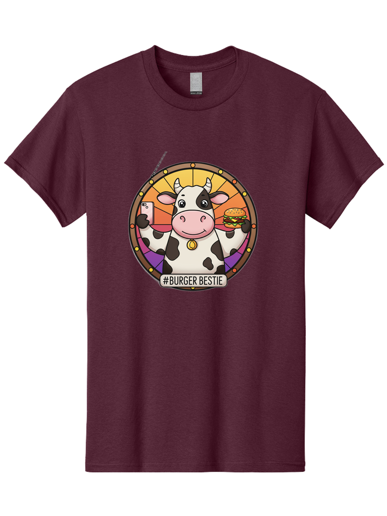 Burger-Bestie-Cow Men'S Graphic Tee, 100% Cotton, Comfortable Casual Summer Wear, Machine Washable, Vintage Camera, Old Camera, Antique Camera, Black Camera, Classic Photography, Photography Equipment, Nostalgic Device, Film Camera, Camera Art Bah631