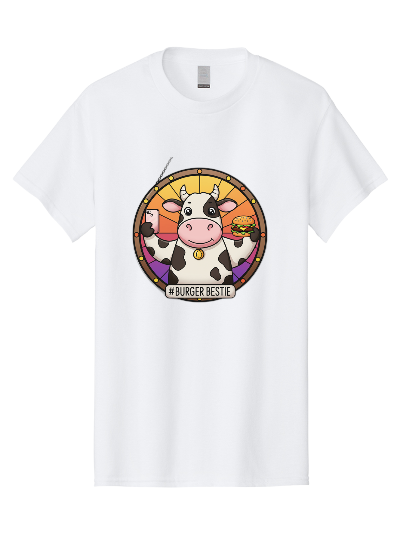 Burger-Bestie-Cow Men'S Graphic Tee, 100% Cotton, Comfortable Casual Summer Wear, Machine Washable, Vintage Camera, Old Camera, Antique Camera, Black Camera, Classic Photography, Photography Equipment, Nostalgic Device, Film Camera, Camera Art Bah631