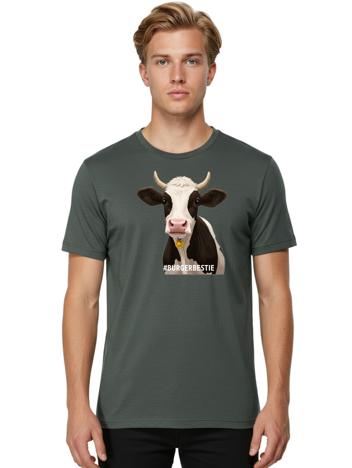 Burgerbestie-Cow-1 Men'S Graphic Tee, 100% Cotton, Comfortable Casual Summer Wear, Machine Washable, Vintage Camera, Old Camera, Antique Camera, Black Camera, Classic Photography, Photography Equipment, Nostalgic Device, Film Camera, Bah635