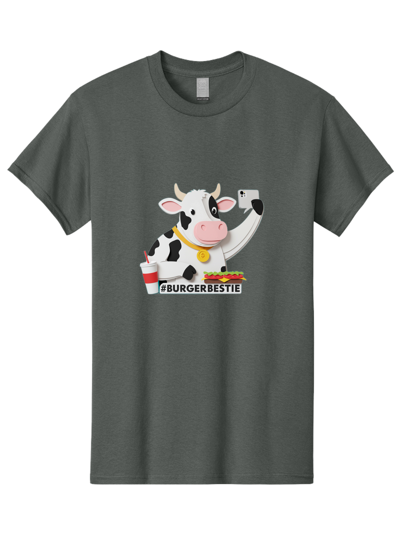 Burgerbestie-Cow-3 Men'S Graphic Tee, 100% Cotton, Comfortable Casual Summer Wear, Machine Washable, Vintage Camera, Old Camera, Antique Camera, Black Camera, Classic Photography, Photography Equipment, Nostalgic Device, Film Camera, Bah637