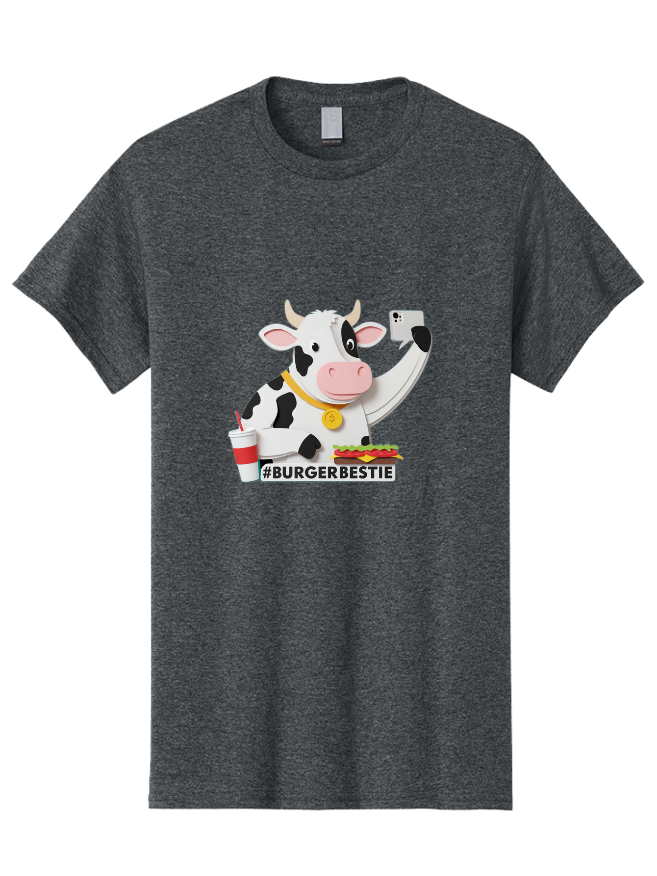 Burgerbestie-Cow-3 Men'S Graphic Tee, 100% Cotton, Comfortable Casual Summer Wear, Machine Washable, Vintage Camera, Old Camera, Antique Camera, Black Camera, Classic Photography, Photography Equipment, Nostalgic Device, Film Camera, Bah637