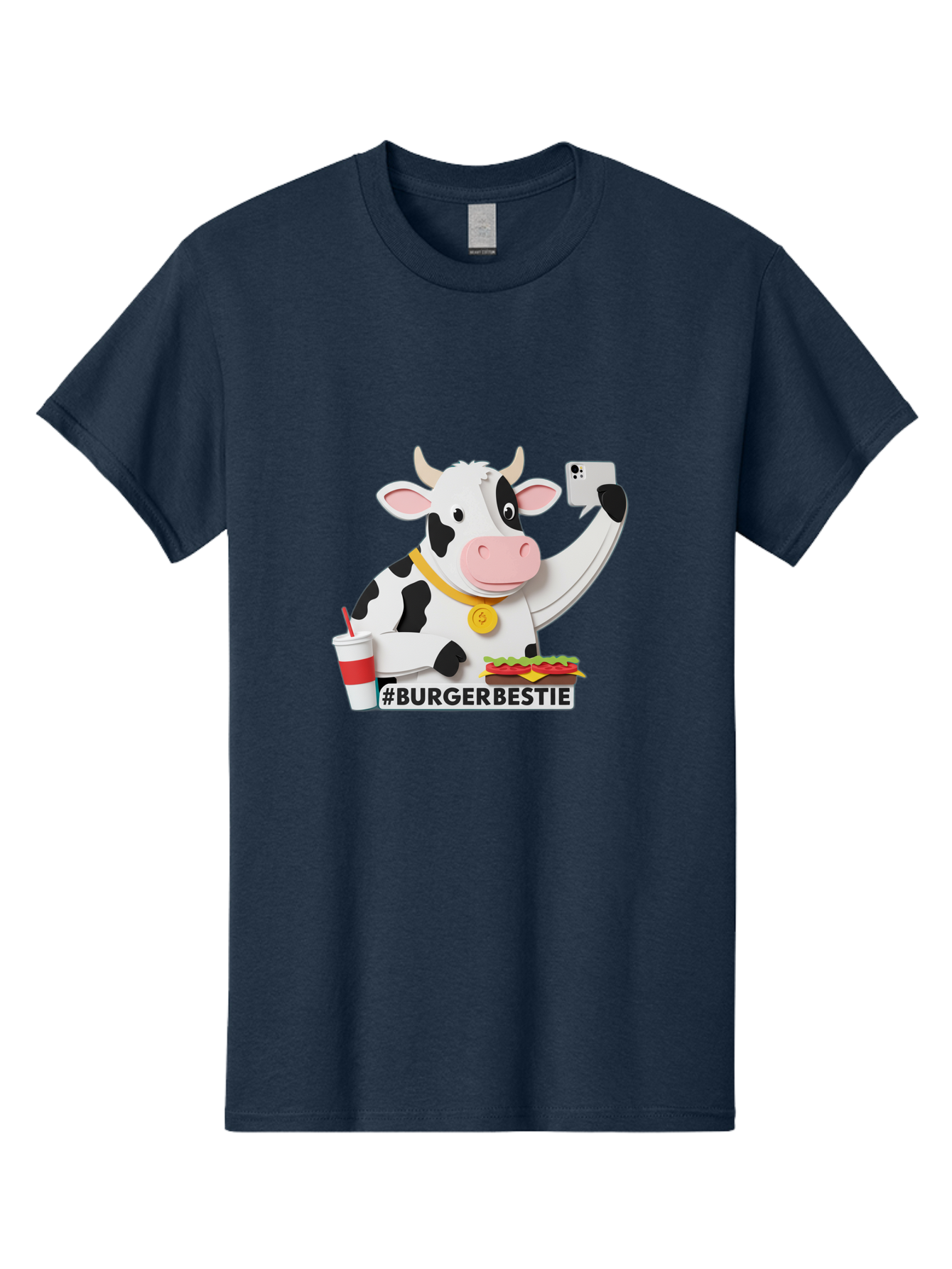 Burgerbestie-Cow-3 Men'S Graphic Tee, 100% Cotton, Comfortable Casual Summer Wear, Machine Washable, Vintage Camera, Old Camera, Antique Camera, Black Camera, Classic Photography, Photography Equipment, Nostalgic Device, Film Camera, Bah637