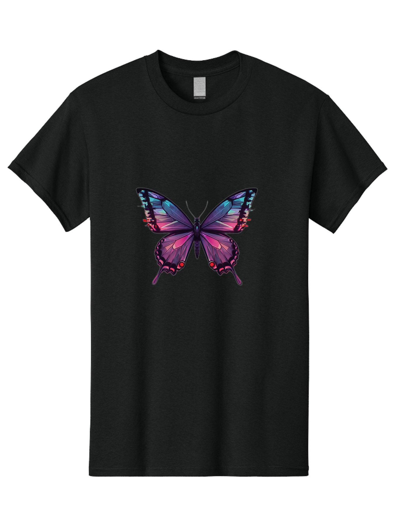 Butterfly-10 Men'S Graphic Tee, 100% Cotton, Comfortable Casual Summer Wear, Machine Washable, Vintage Camera, Old Camera, Antique Camera, Black Camera, Classic Photography, Photography Equipment, Nostalgic Device, Film Camera, Camera Art Bah642