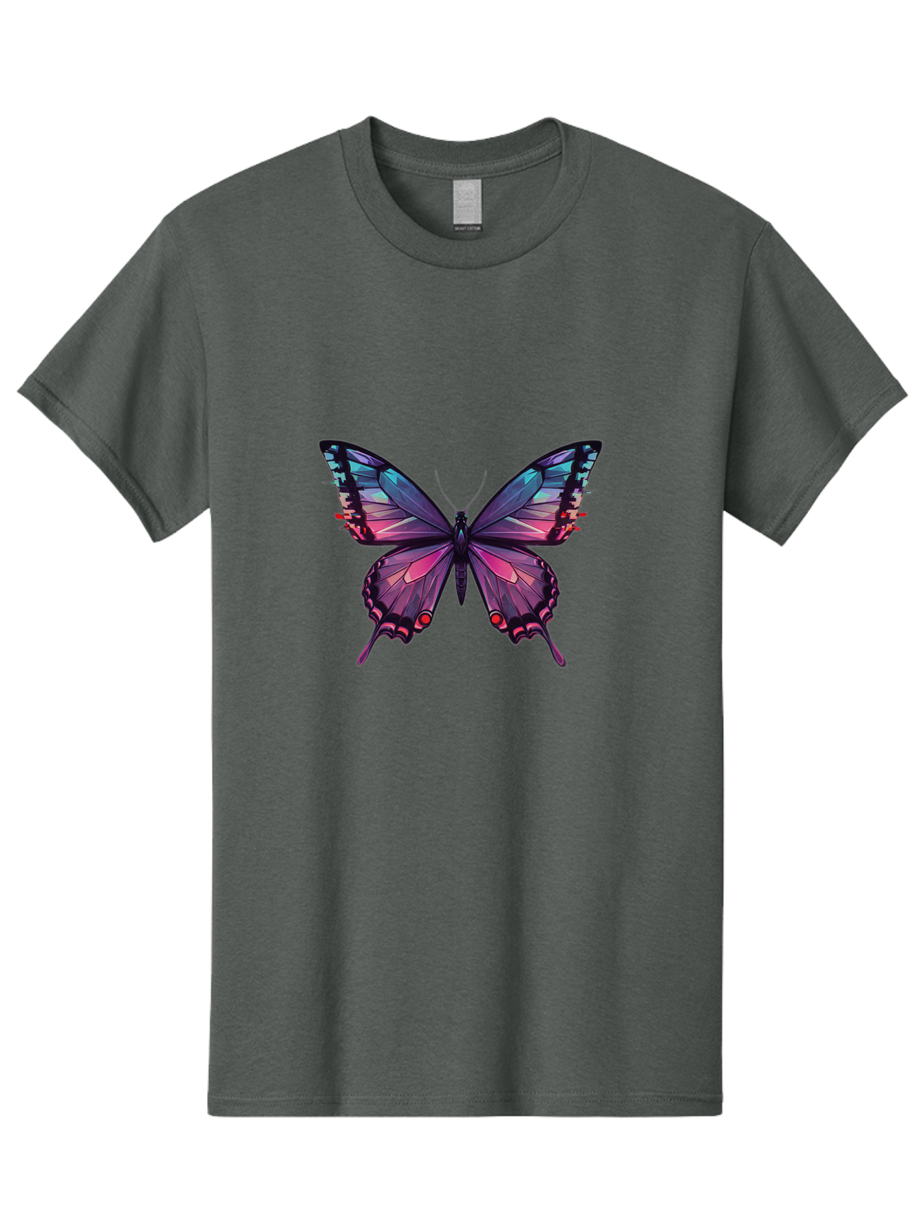 Butterfly-10 Men'S Graphic Tee, 100% Cotton, Comfortable Casual Summer Wear, Machine Washable, Vintage Camera, Old Camera, Antique Camera, Black Camera, Classic Photography, Photography Equipment, Nostalgic Device, Film Camera, Camera Art Bah642