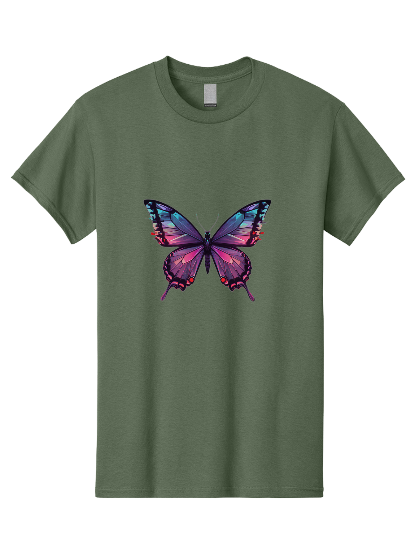 Butterfly-10 Men'S Graphic Tee, 100% Cotton, Comfortable Casual Summer Wear, Machine Washable, Vintage Camera, Old Camera, Antique Camera, Black Camera, Classic Photography, Photography Equipment, Nostalgic Device, Film Camera, Camera Art Bah642