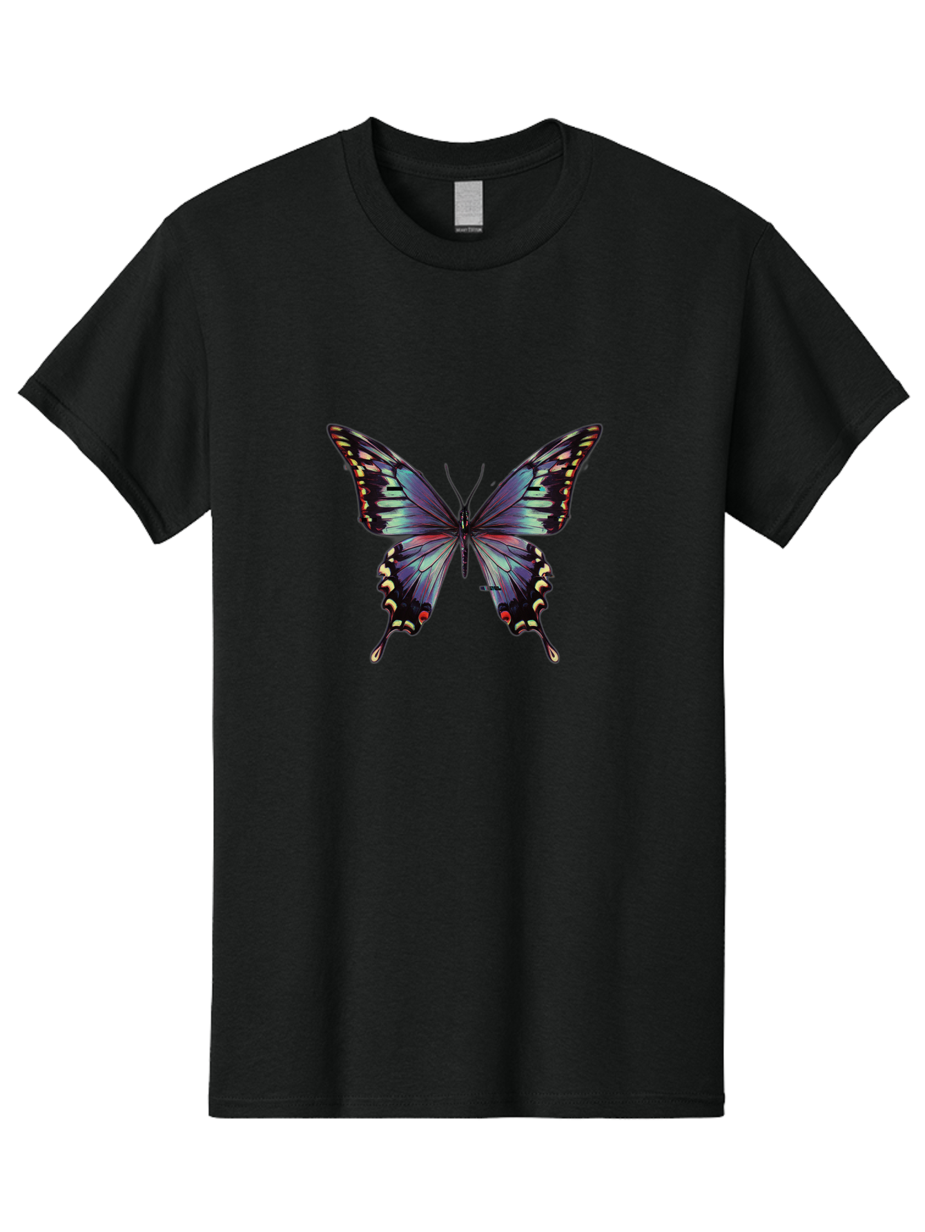 Butterfly-14 Men'S Graphic Tee, 100% Cotton, Comfortable Casual Summer Wear, Machine Washable, Vintage Camera, Old Camera, Antique Camera, Black Camera, Classic Photography, Photography Equipment, Nostalgic Device, Film Camera, Camera Art Bah646