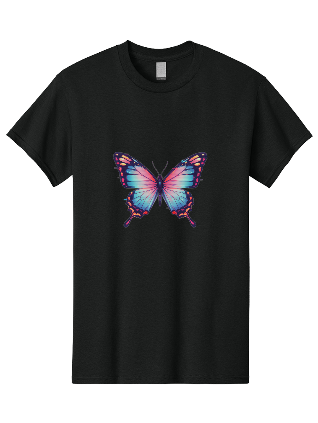 Butterfly-15 Men'S Graphic Tee, 100% Cotton, Comfortable Casual Summer Wear, Machine Washable, Vintage Camera, Old Camera, Antique Camera, Black Camera, Classic Photography, Photography Equipment, Nostalgic Device, Film Camera, Camera Art Bah647