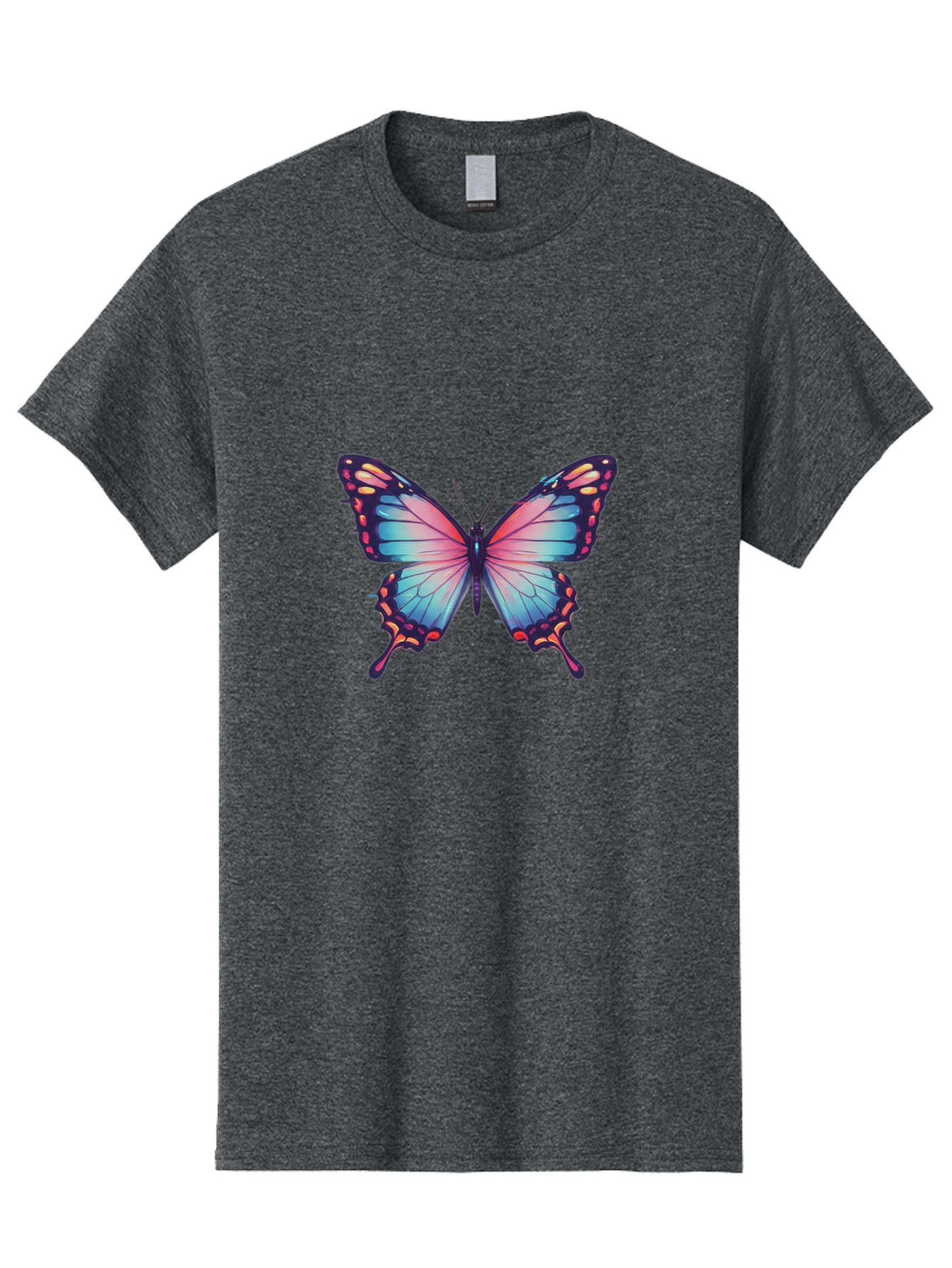 Butterfly-15 Men'S Graphic Tee, 100% Cotton, Comfortable Casual Summer Wear, Machine Washable, Vintage Camera, Old Camera, Antique Camera, Black Camera, Classic Photography, Photography Equipment, Nostalgic Device, Film Camera, Camera Art Bah647