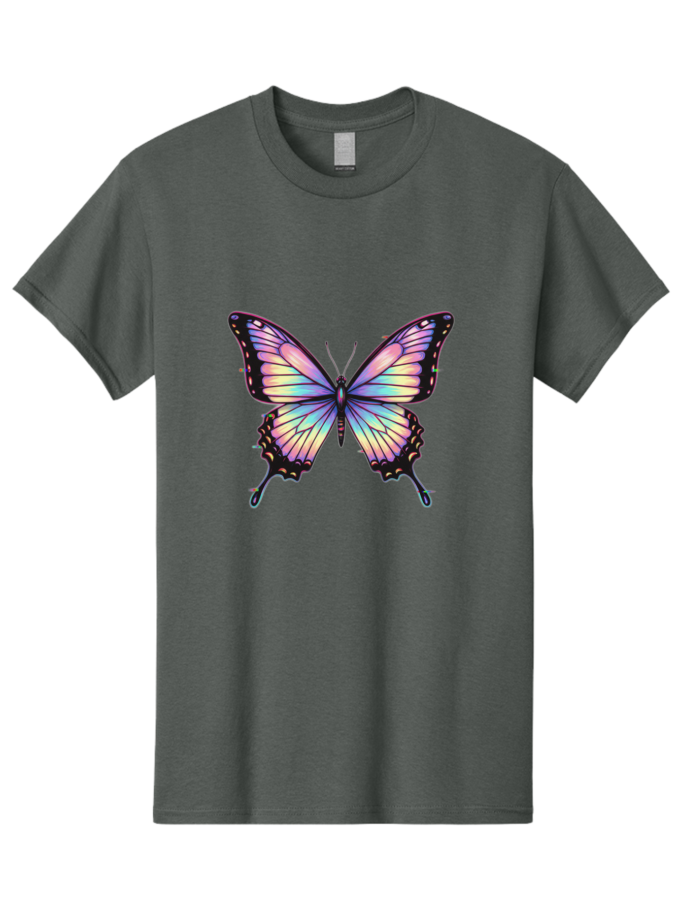 Butterfly-16 Men'S Graphic Tee, 100% Cotton, Comfortable Casual Summer Wear, Machine Washable, Vintage Camera, Old Camera, Antique Camera, Black Camera, Classic Photography, Photography Equipment, Nostalgic Device, Film Camera, Camera Art Bah648
