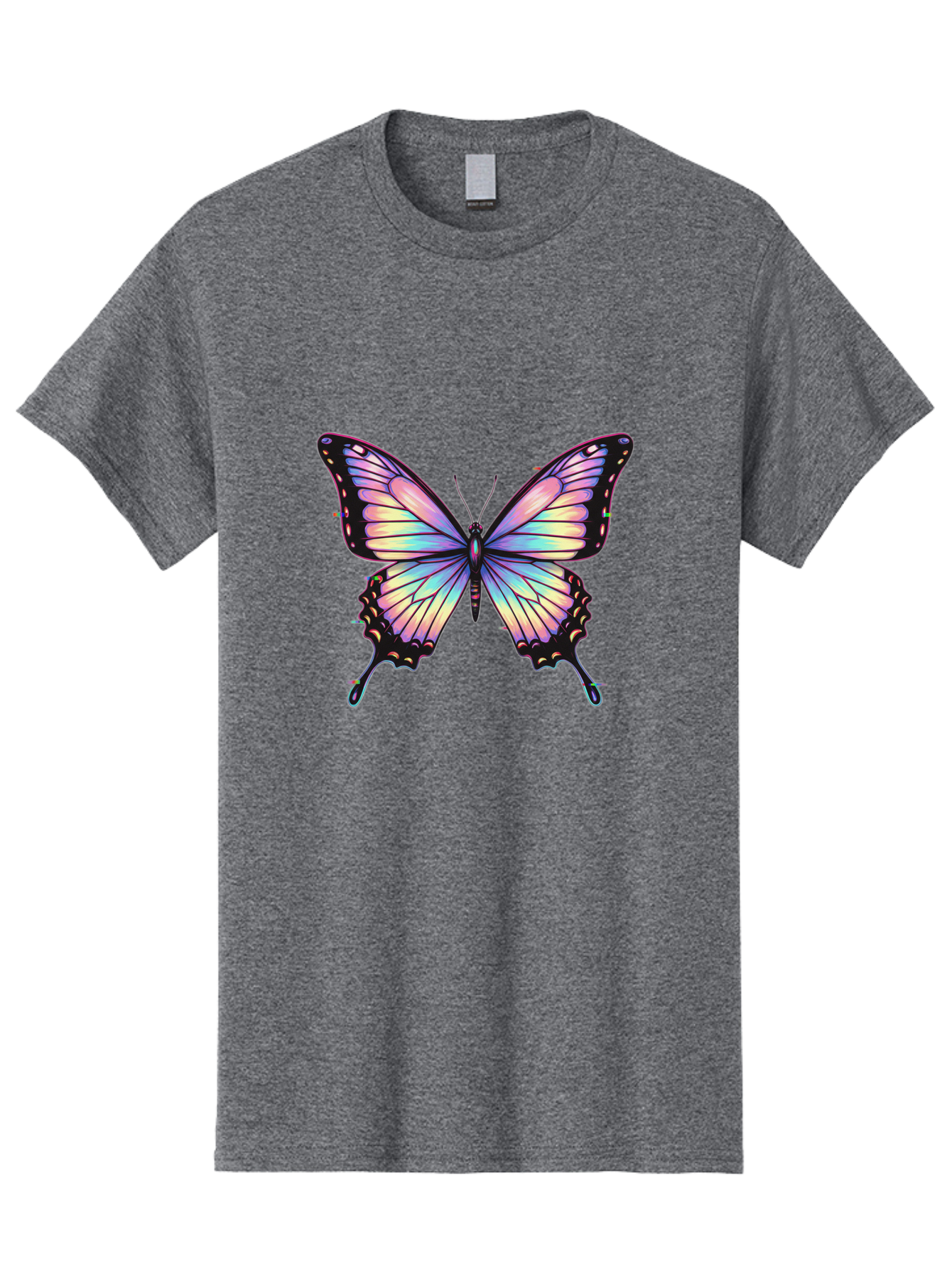 Butterfly-16 Men'S Graphic Tee, 100% Cotton, Comfortable Casual Summer Wear, Machine Washable, Vintage Camera, Old Camera, Antique Camera, Black Camera, Classic Photography, Photography Equipment, Nostalgic Device, Film Camera, Camera Art Bah648