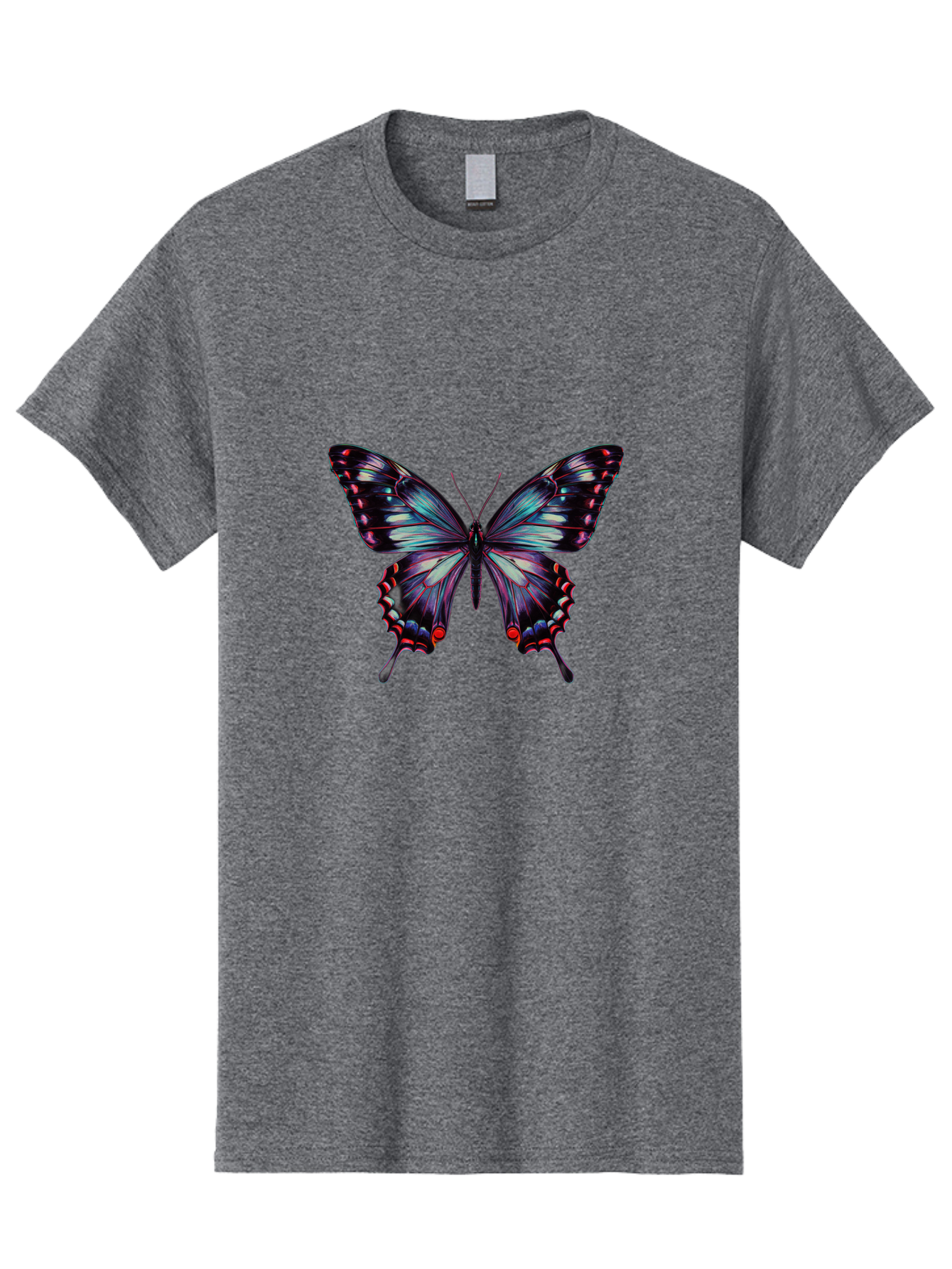 Butterfly-19 Men'S Graphic Tee, 100% Cotton, Comfortable Casual Summer Wear, Machine Washable, Vintage Camera, Old Camera, Antique Camera, Black Camera, Classic Photography, Photography Equipment, Nostalgic Device, Film Camera, Camera Art Bah651