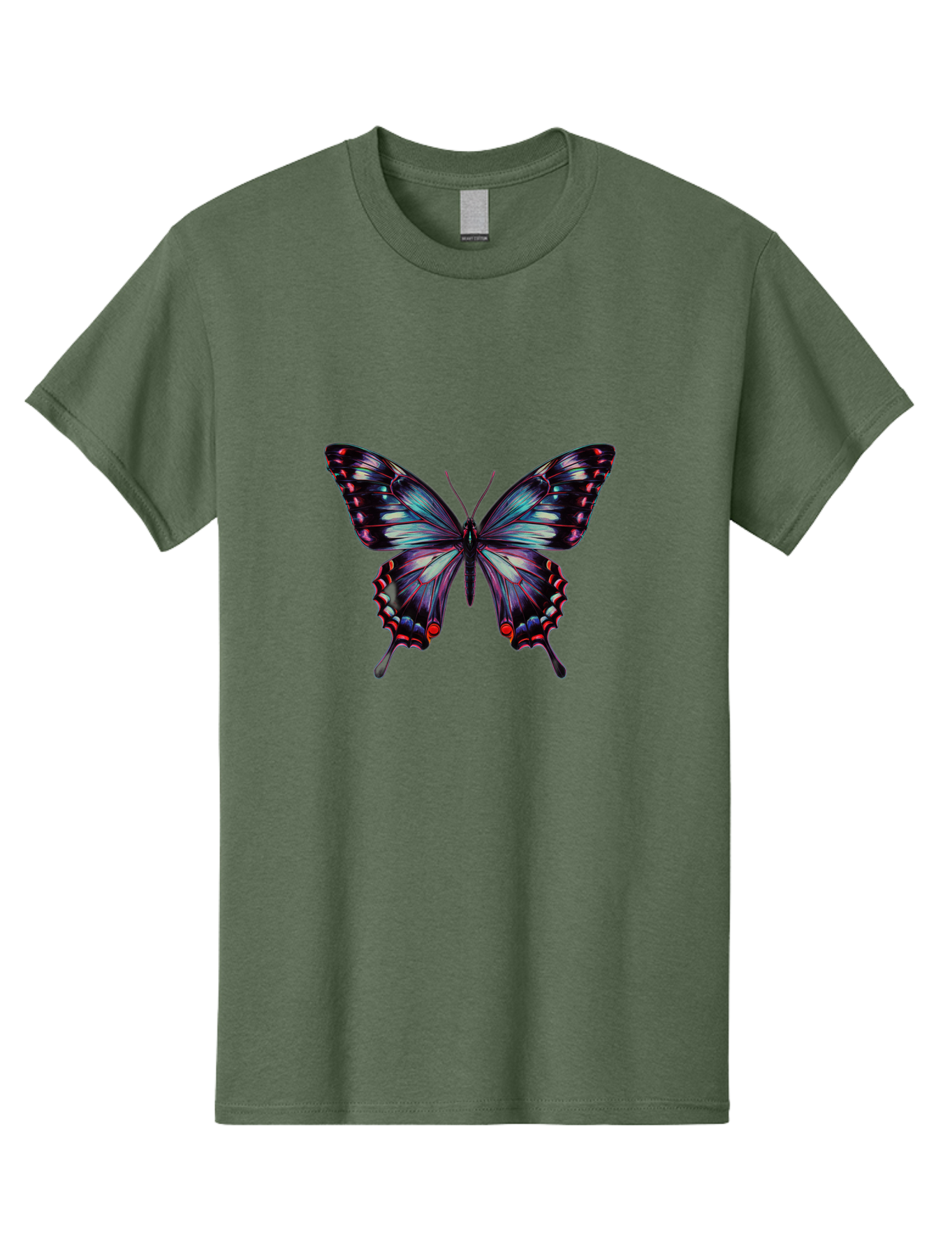 Butterfly-19 Men'S Graphic Tee, 100% Cotton, Comfortable Casual Summer Wear, Machine Washable, Vintage Camera, Old Camera, Antique Camera, Black Camera, Classic Photography, Photography Equipment, Nostalgic Device, Film Camera, Camera Art Bah651