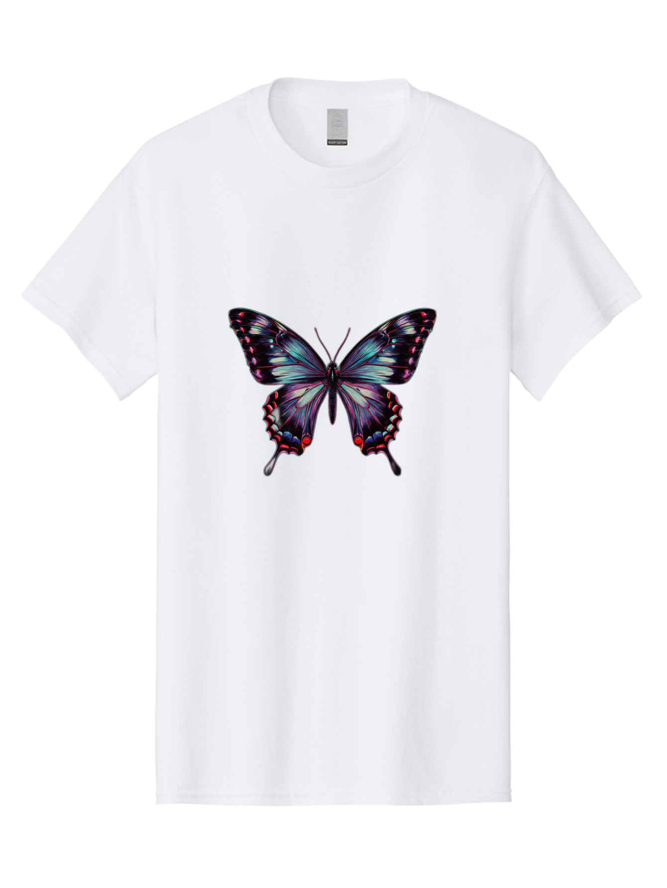 Butterfly-19 Men'S Graphic Tee, 100% Cotton, Comfortable Casual Summer Wear, Machine Washable, Vintage Camera, Old Camera, Antique Camera, Black Camera, Classic Photography, Photography Equipment, Nostalgic Device, Film Camera, Camera Art Bah651