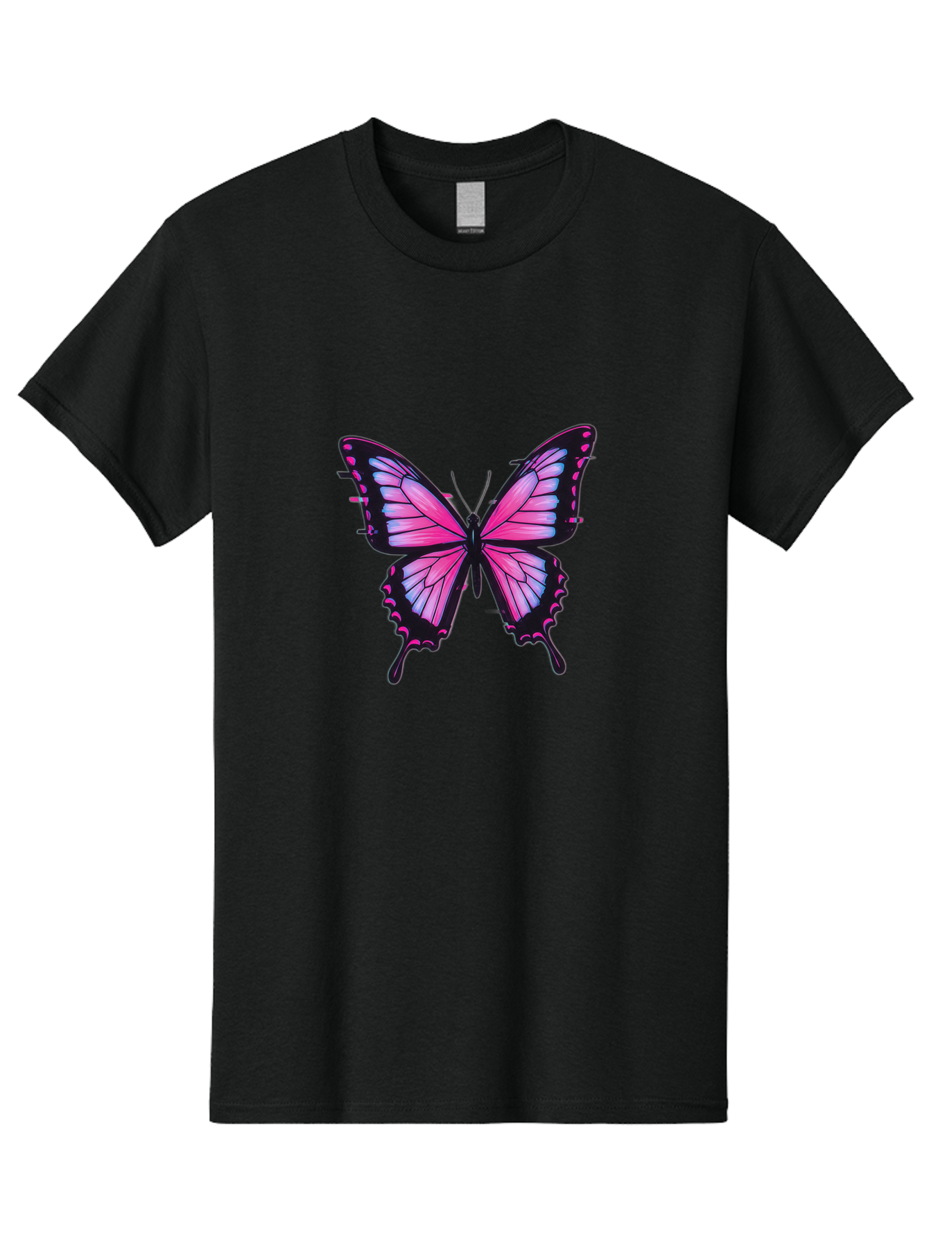 Butterfly-2 Men'S Graphic Tee, 100% Cotton, Comfortable Casual Summer Wear, Machine Washable, Vintage Camera, Old Camera, Antique Camera, Black Camera, Classic Photography, Photography Equipment, Nostalgic Device, Film Camera, Camera Art Bah652