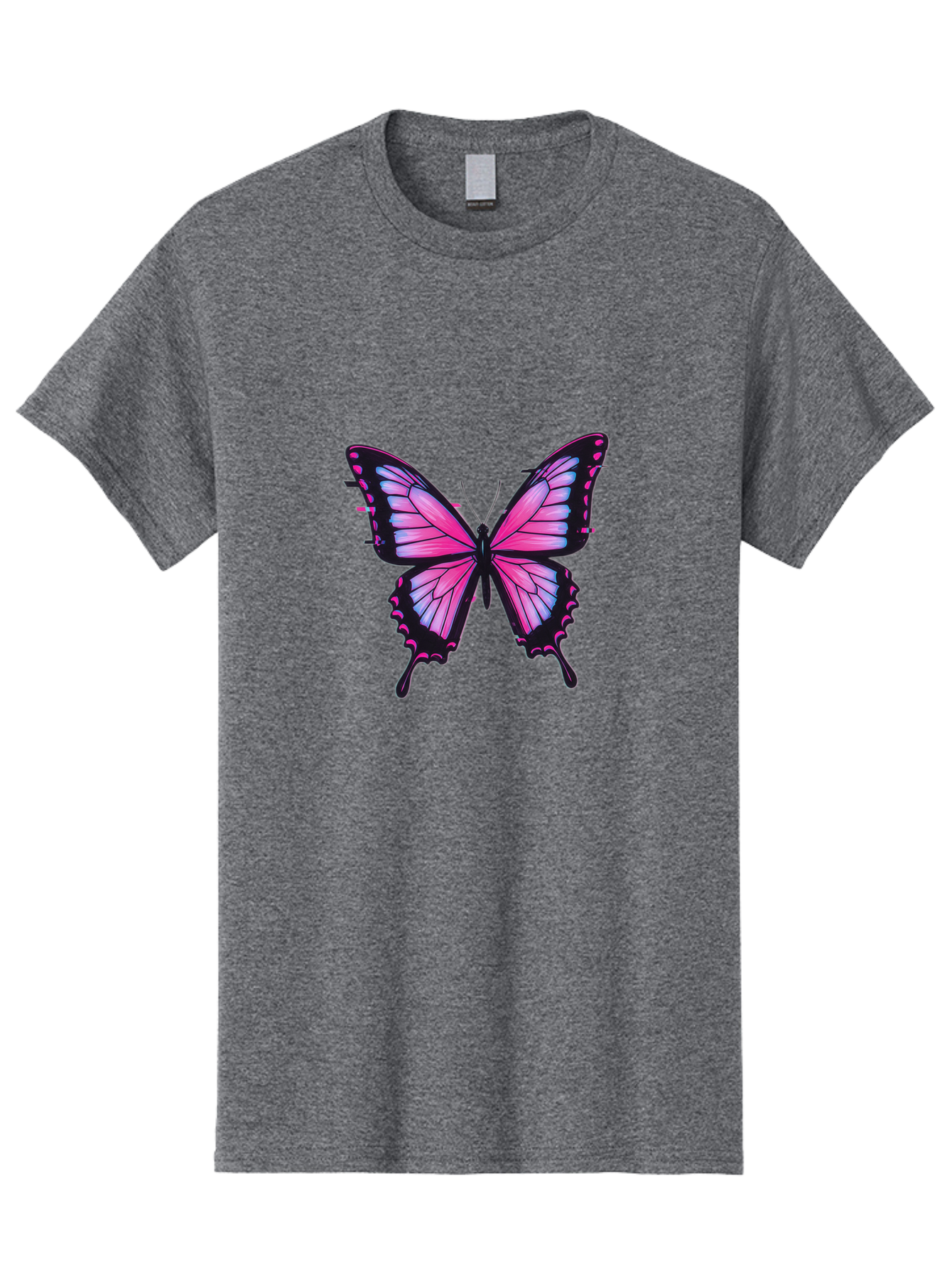 Butterfly-2 Men'S Graphic Tee, 100% Cotton, Comfortable Casual Summer Wear, Machine Washable, Vintage Camera, Old Camera, Antique Camera, Black Camera, Classic Photography, Photography Equipment, Nostalgic Device, Film Camera, Camera Art Bah652