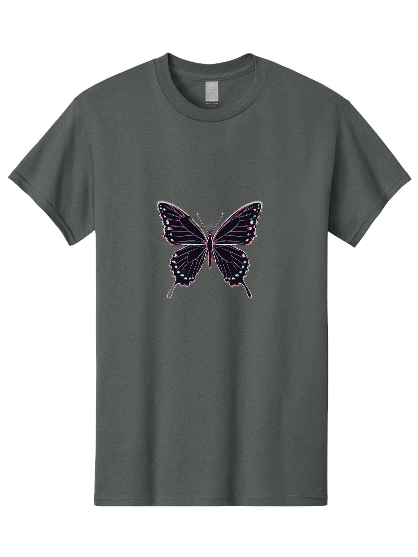 Butterfly-20 Men'S Graphic Tee, 100% Cotton, Comfortable Casual Summer Wear, Machine Washable, Vintage Camera, Old Camera, Antique Camera, Black Camera, Classic Photography, Photography Equipment, Nostalgic Device, Film Camera, Camera Art Bah653