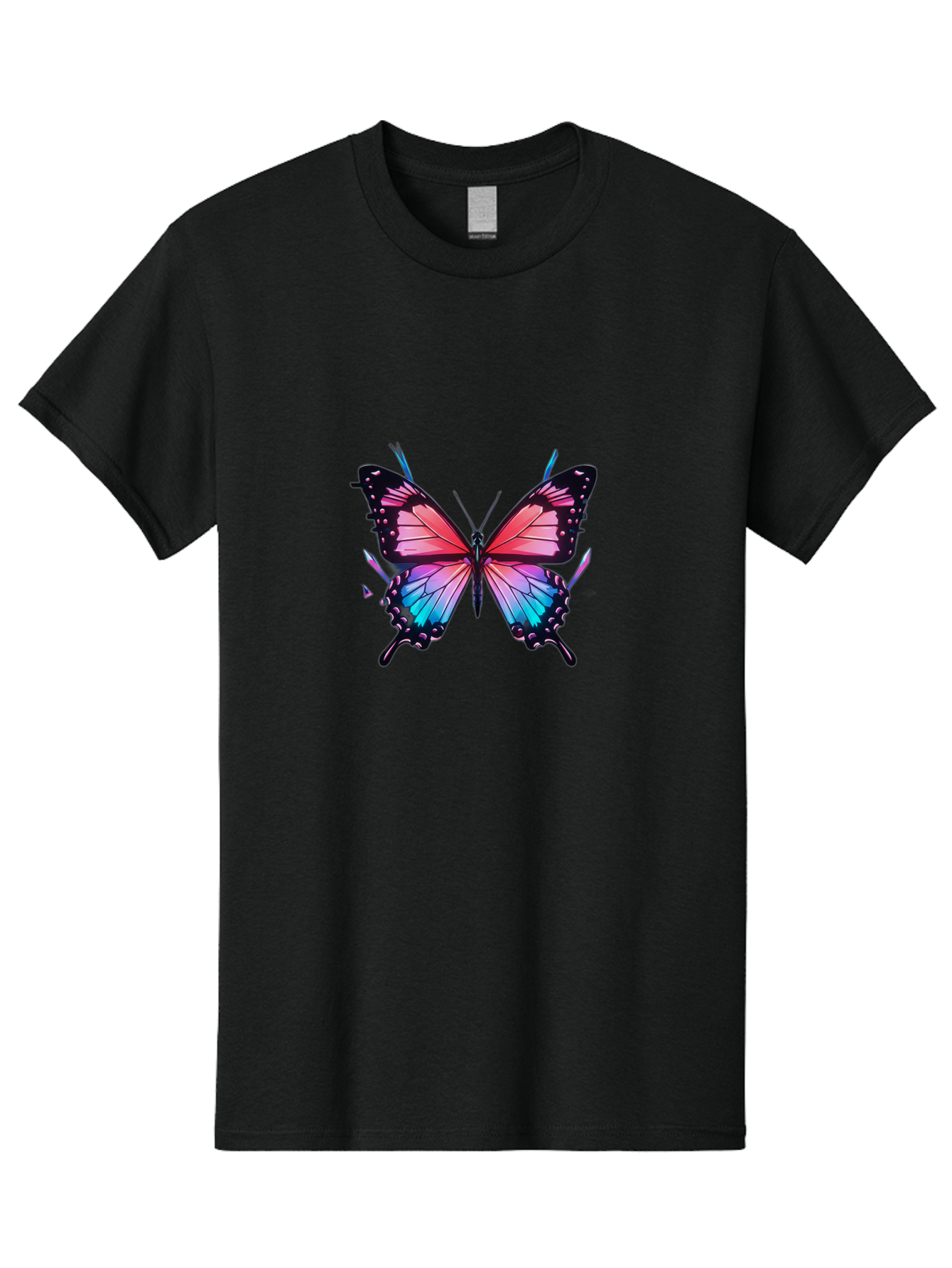 Butterfly-27 Men'S Graphic Tee, 100% Cotton, Comfortable Casual Summer Wear, Machine Washable, Vintage Camera, Old Camera, Antique Camera, Black Camera, Classic Photography, Photography Equipment, Nostalgic Device, Film Camera, Camera Art Bah660