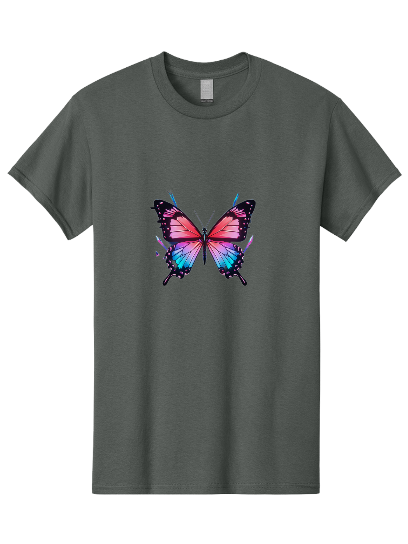 Butterfly-27 Men'S Graphic Tee, 100% Cotton, Comfortable Casual Summer Wear, Machine Washable, Vintage Camera, Old Camera, Antique Camera, Black Camera, Classic Photography, Photography Equipment, Nostalgic Device, Film Camera, Camera Art Bah660