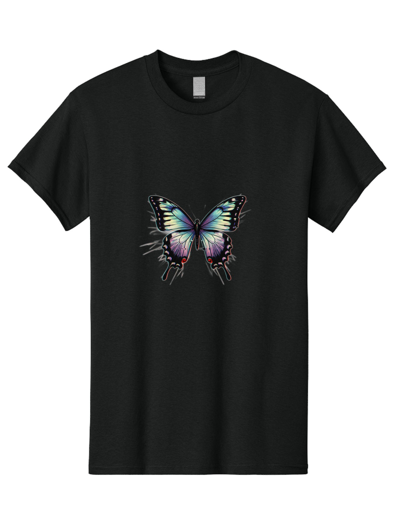 Butterfly-28 Men'S Graphic Tee, 100% Cotton, Comfortable Casual Summer Wear, Machine Washable, Vintage Camera, Old Camera, Antique Camera, Black Camera, Classic Photography, Photography Equipment, Nostalgic Device, Film Camera, Camera Art Bah661