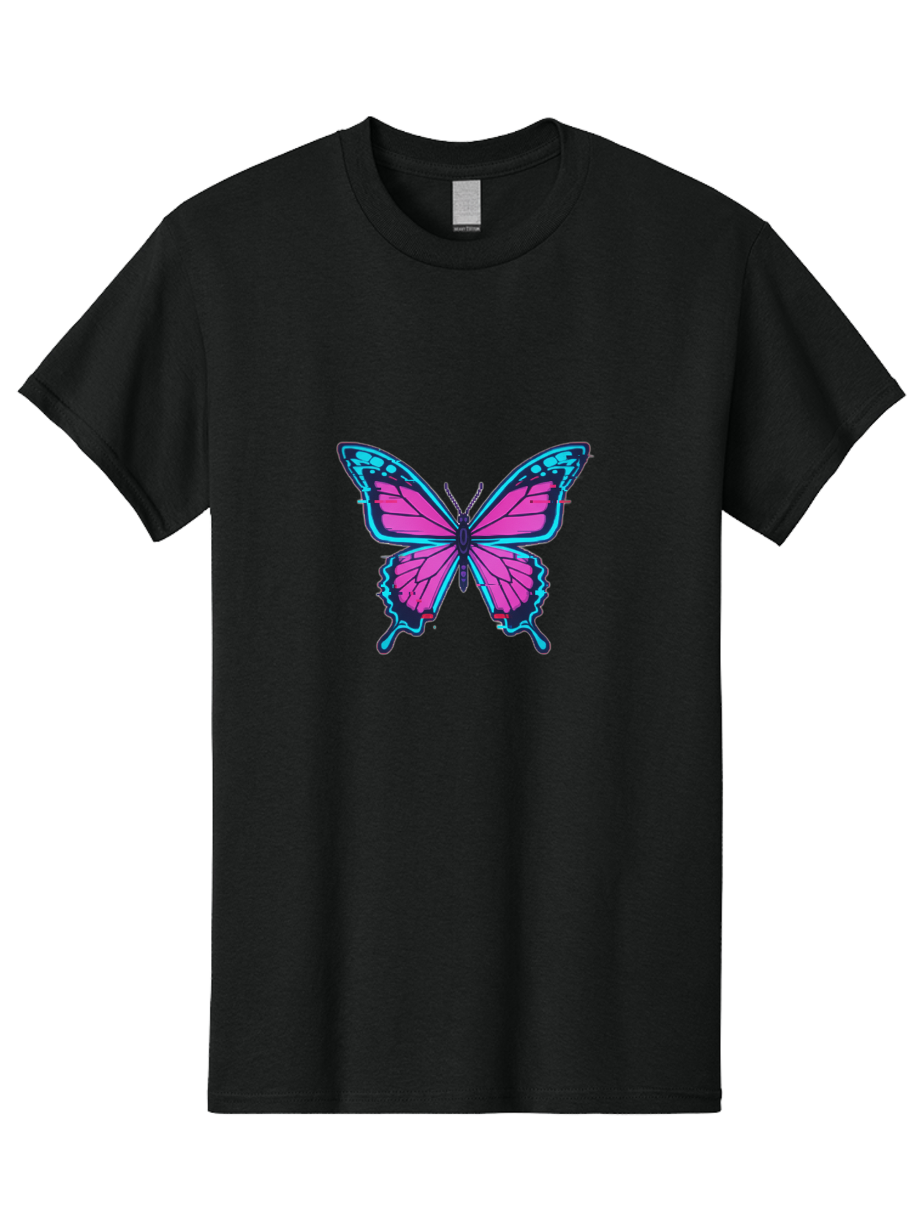 Butterfly-3 Men'S Graphic Tee, 100% Cotton, Comfortable Casual Summer Wear, Machine Washable, Vintage Camera, Old Camera, Antique Camera, Black Camera, Classic Photography, Photography Equipment, Nostalgic Device, Film Camera, Camera Art Bah663
