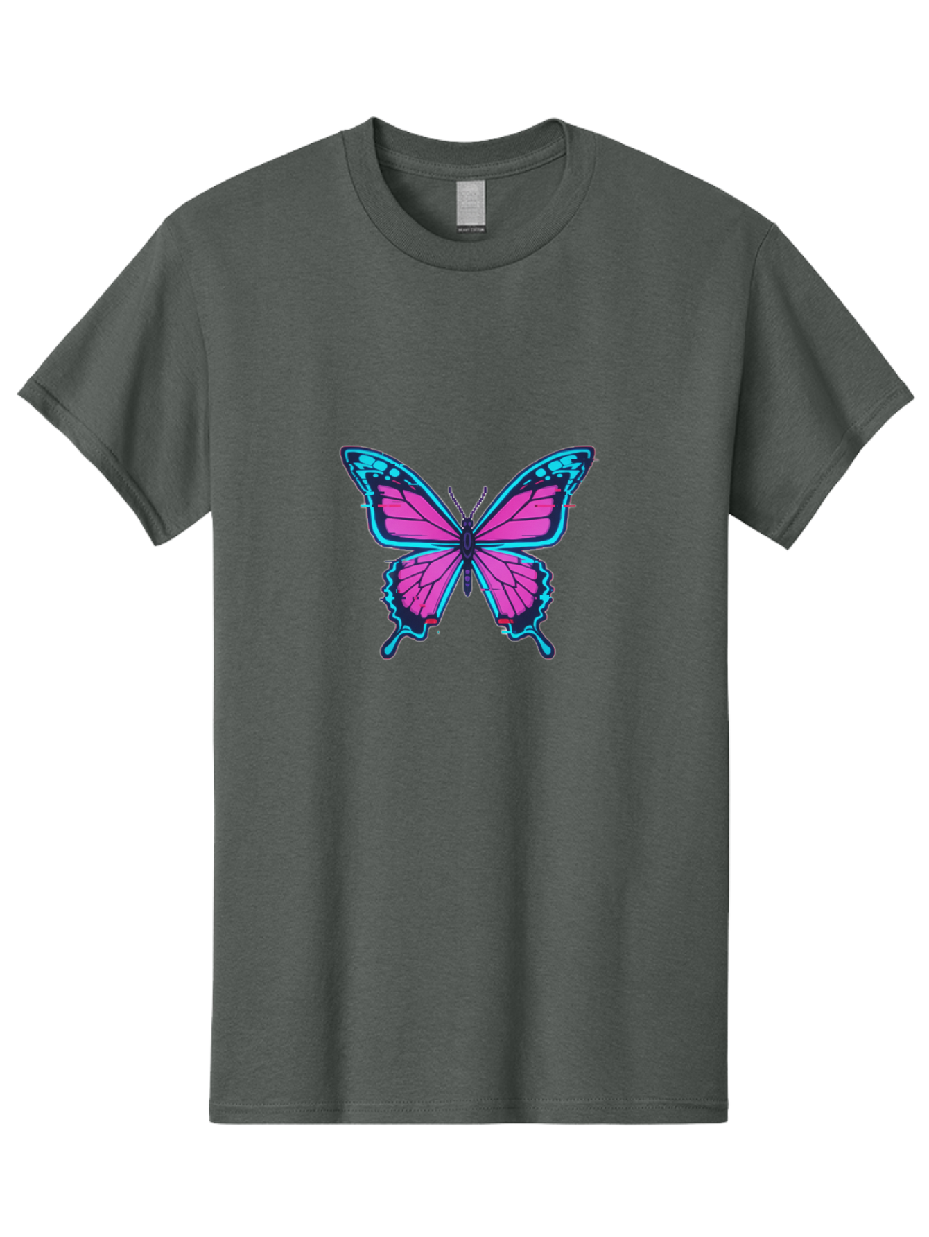 Butterfly-3 Men'S Graphic Tee, 100% Cotton, Comfortable Casual Summer Wear, Machine Washable, Vintage Camera, Old Camera, Antique Camera, Black Camera, Classic Photography, Photography Equipment, Nostalgic Device, Film Camera, Camera Art Bah663