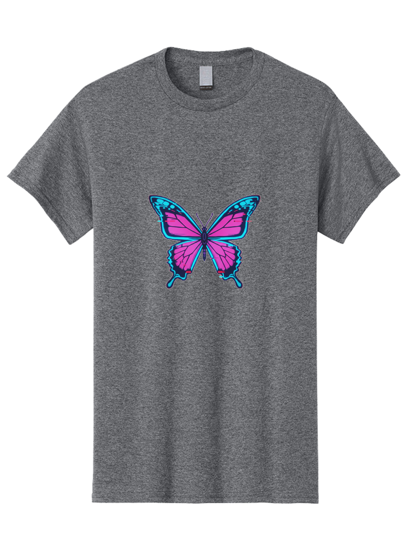 Butterfly-3 Men'S Graphic Tee, 100% Cotton, Comfortable Casual Summer Wear, Machine Washable, Vintage Camera, Old Camera, Antique Camera, Black Camera, Classic Photography, Photography Equipment, Nostalgic Device, Film Camera, Camera Art Bah663