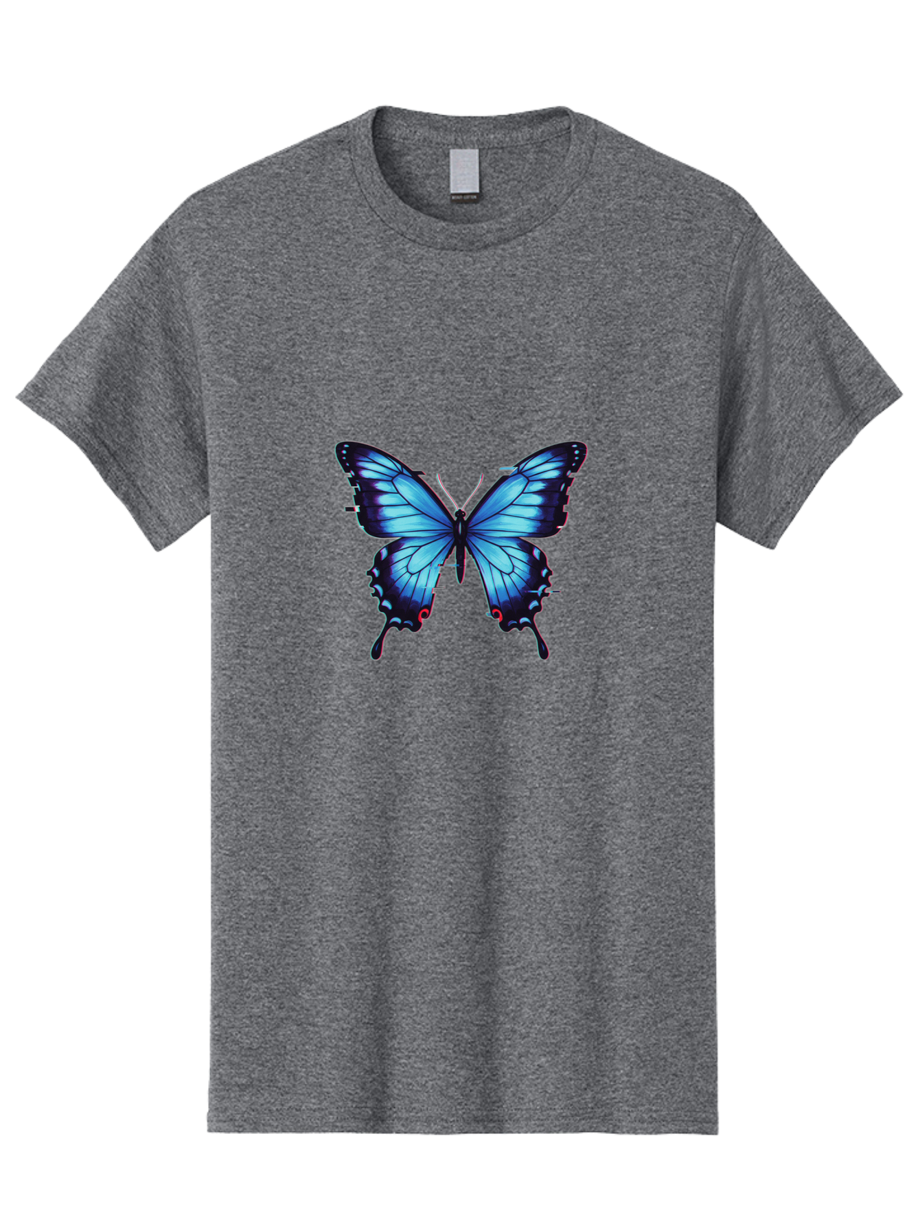 Butterfly-7 Men'S Graphic Tee, 100% Cotton, Comfortable Casual Summer Wear, Machine Washable, Vintage Camera, Old Camera, Antique Camera, Black Camera, Classic Photography, Photography Equipment, Nostalgic Device, Film Camera, Camera Art Bah667