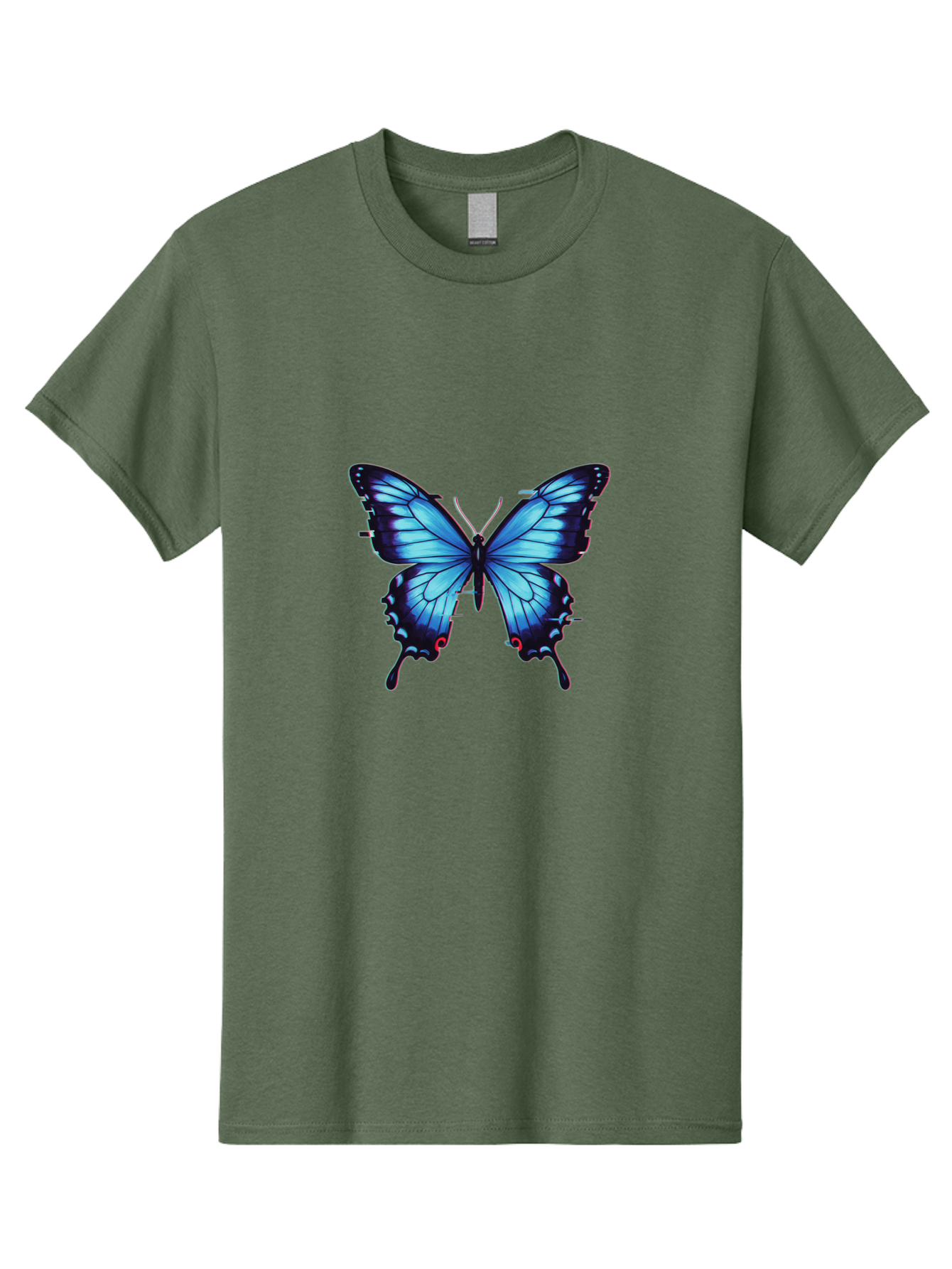 Butterfly-7 Men'S Graphic Tee, 100% Cotton, Comfortable Casual Summer Wear, Machine Washable, Vintage Camera, Old Camera, Antique Camera, Black Camera, Classic Photography, Photography Equipment, Nostalgic Device, Film Camera, Camera Art Bah667