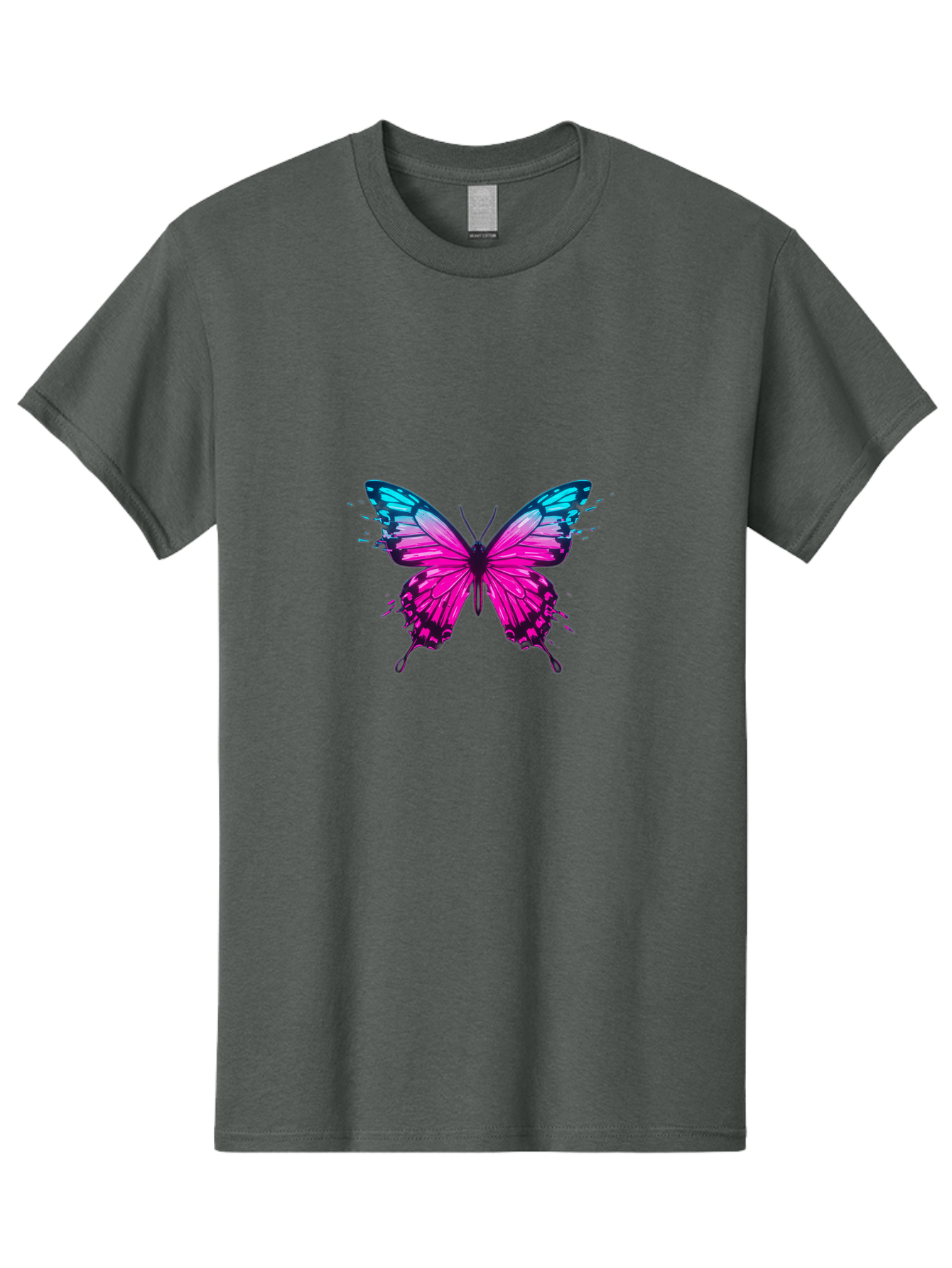 Butterfly-8 Men'S Graphic Tee, 100% Cotton, Comfortable Casual Summer Wear, Machine Washable, Vintage Camera, Old Camera, Antique Camera, Black Camera, Classic Photography, Photography Equipment, Nostalgic Device, Film Camera, Camera Art Bah668