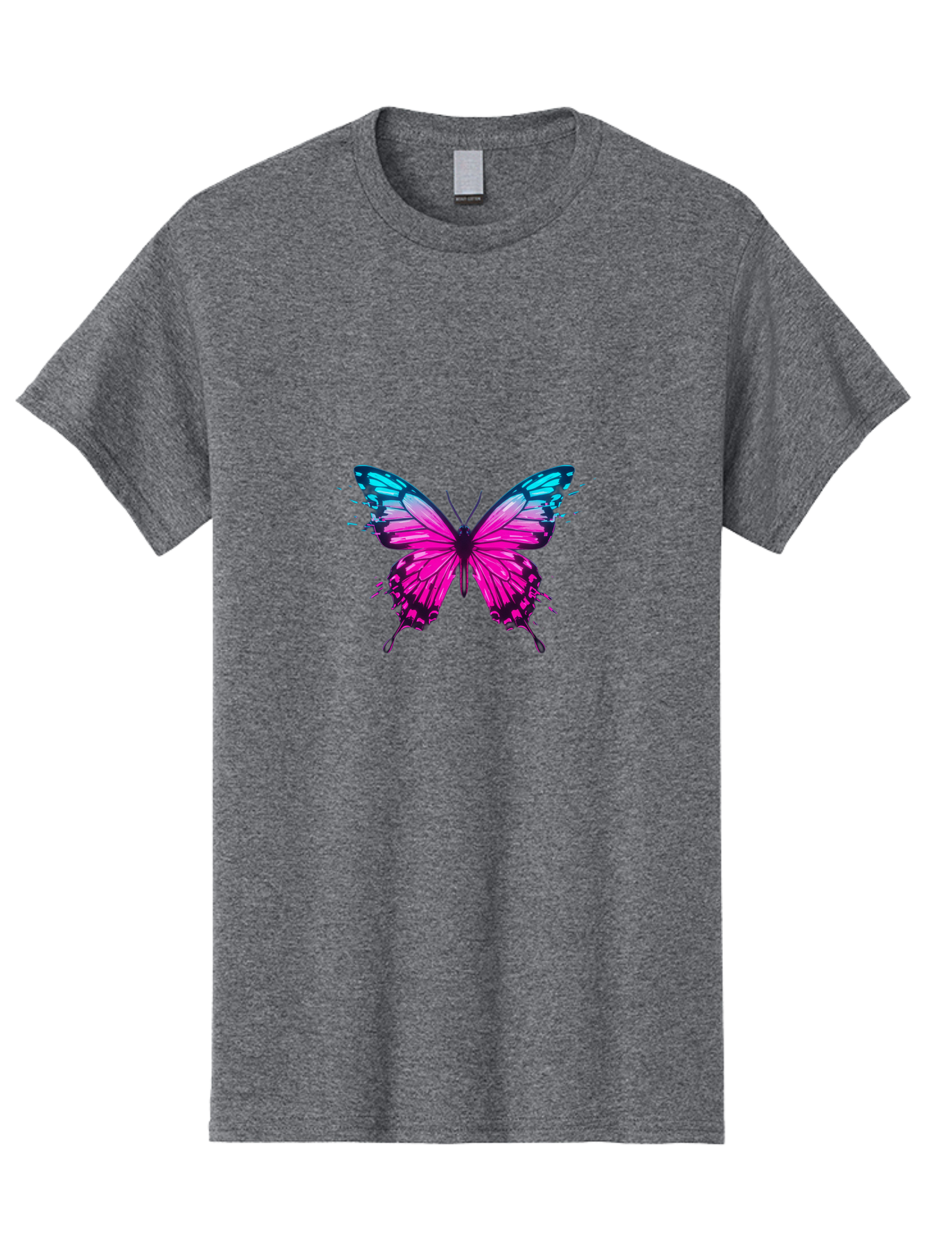 Butterfly-8 Men'S Graphic Tee, 100% Cotton, Comfortable Casual Summer Wear, Machine Washable, Vintage Camera, Old Camera, Antique Camera, Black Camera, Classic Photography, Photography Equipment, Nostalgic Device, Film Camera, Camera Art Bah668