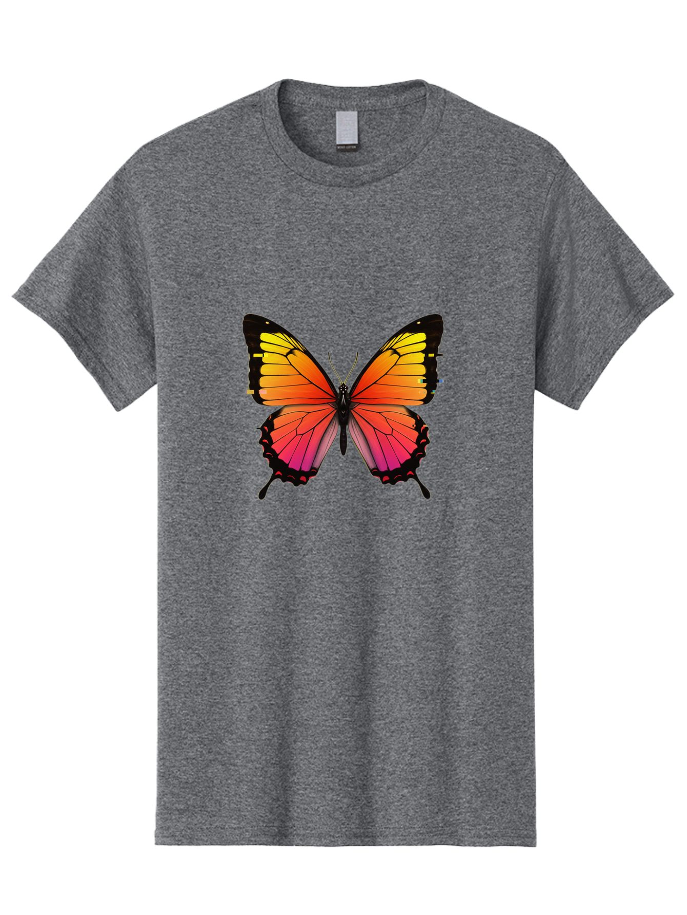Butterfly-9 Men'S Graphic Tee, 100% Cotton, Comfortable Casual Summer Wear, Machine Washable, Vintage Camera, Old Camera, Antique Camera, Black Camera, Classic Photography, Photography Equipment, Nostalgic Device, Film Camera, Camera Art Bah669