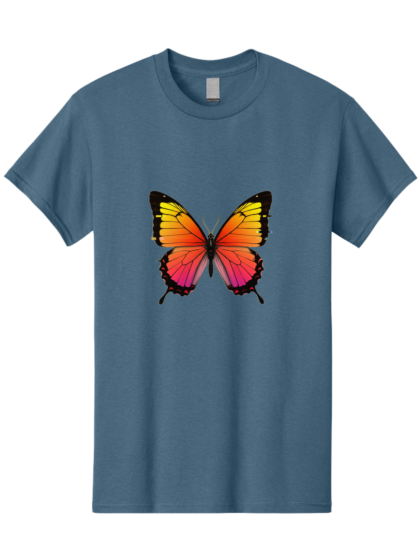 Butterfly-9 Men'S Graphic Tee, 100% Cotton, Comfortable Casual Summer Wear, Machine Washable, Vintage Camera, Old Camera, Antique Camera, Black Camera, Classic Photography, Photography Equipment, Nostalgic Device, Film Camera, Camera Art Bah669