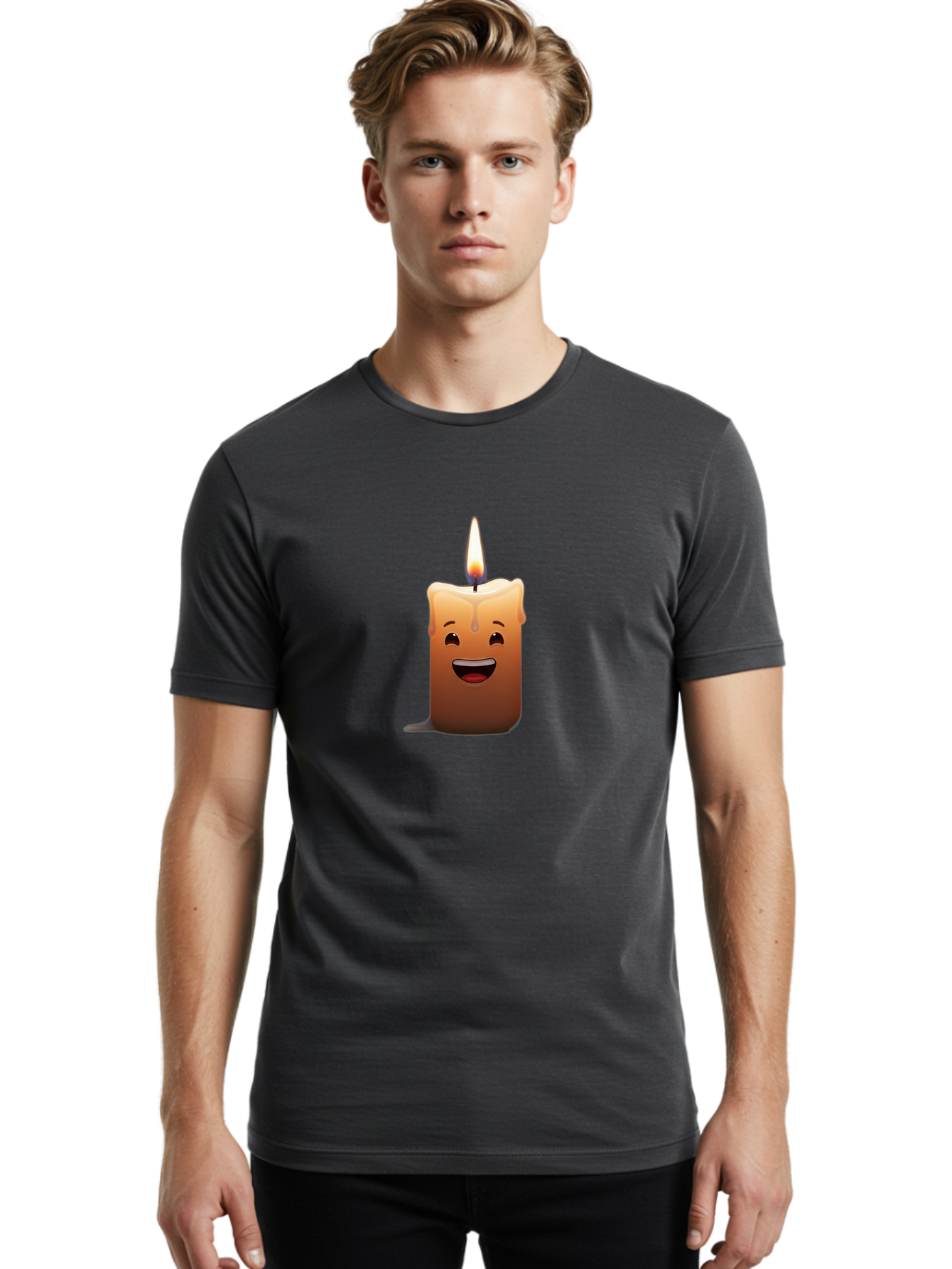 Candle-Emoji-1 Men'S Graphic Tee, 100% Cotton, Comfortable Casual Summer Wear, Machine Washable, Vintage Camera, Old Camera, Antique Camera, Black Camera, Classic Photography, Photography Equipment, Nostalgic Device, Film Camera, Camera Art Bah686