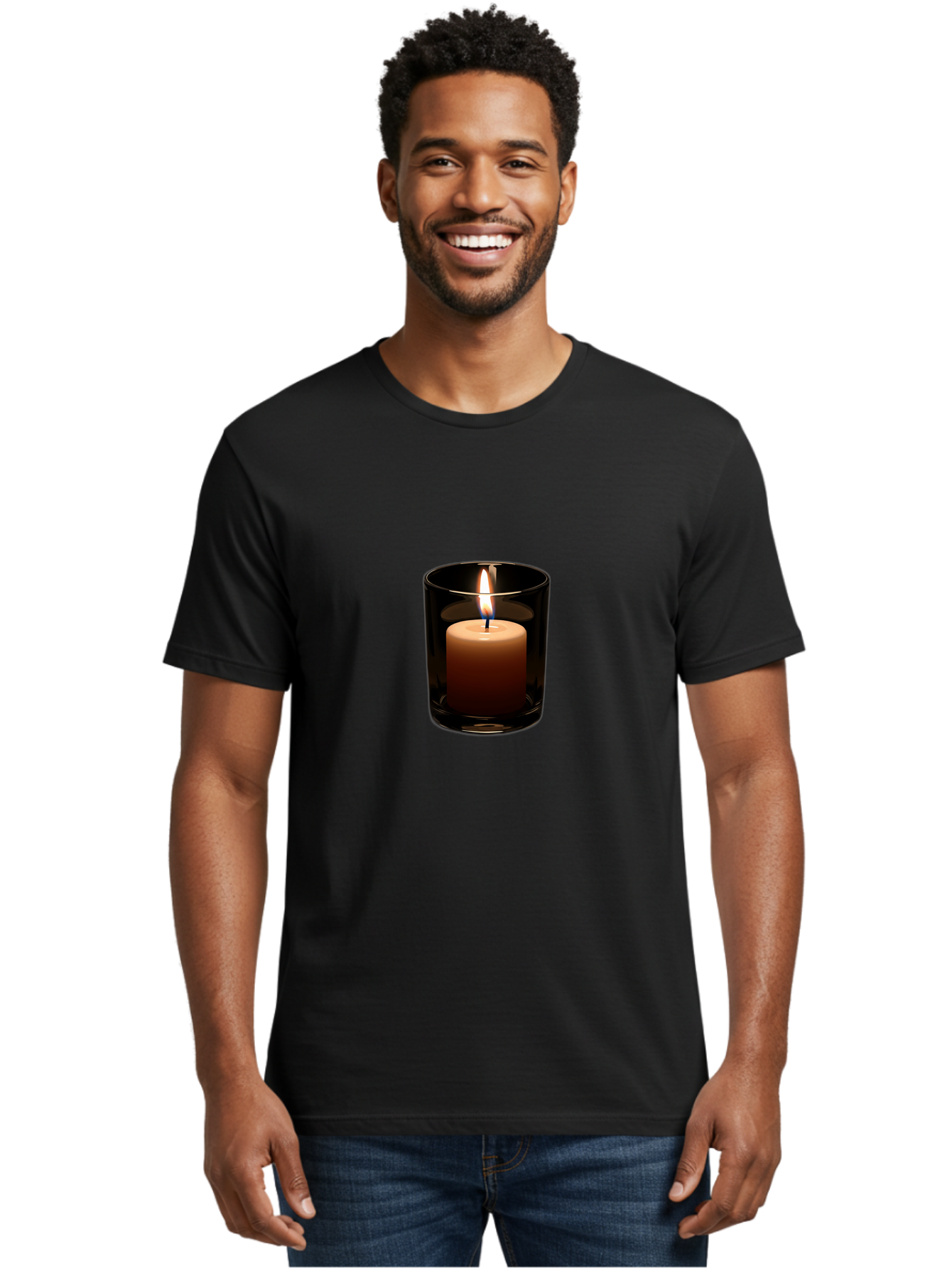 Candle-In-Glass-Holder Men'S Graphic Tee, 100% Cotton, Comfortable Casual Summer Wear, Machine Washable, Vintage Camera, Old Camera, Antique Camera, Black Camera, Classic Photography, Photography Equipment, Nostalgic Device, Film Camera, Bah689