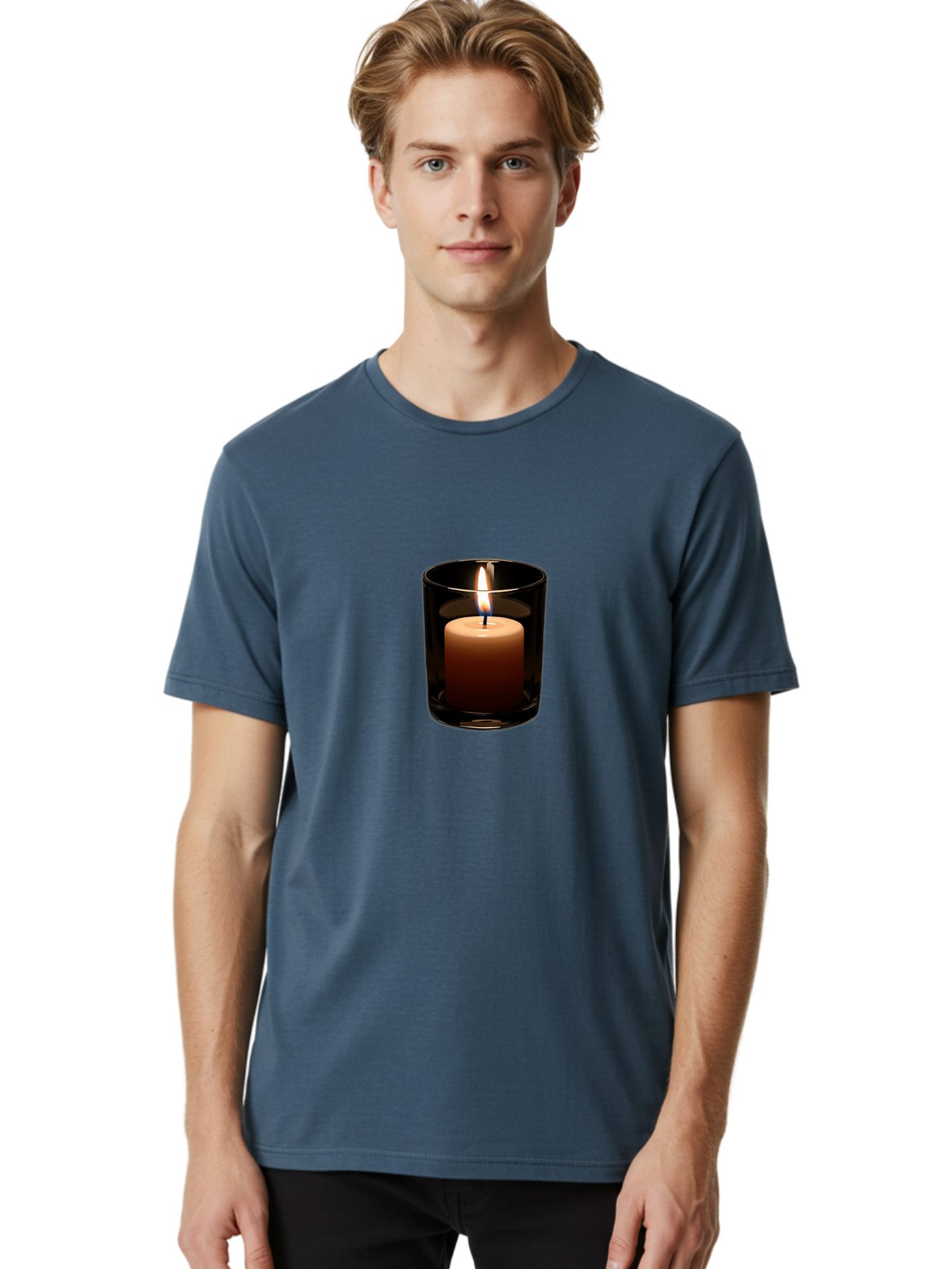 Candle-In-Glass-Holder Men'S Graphic Tee, 100% Cotton, Comfortable Casual Summer Wear, Machine Washable, Vintage Camera, Old Camera, Antique Camera, Black Camera, Classic Photography, Photography Equipment, Nostalgic Device, Film Camera, Bah689