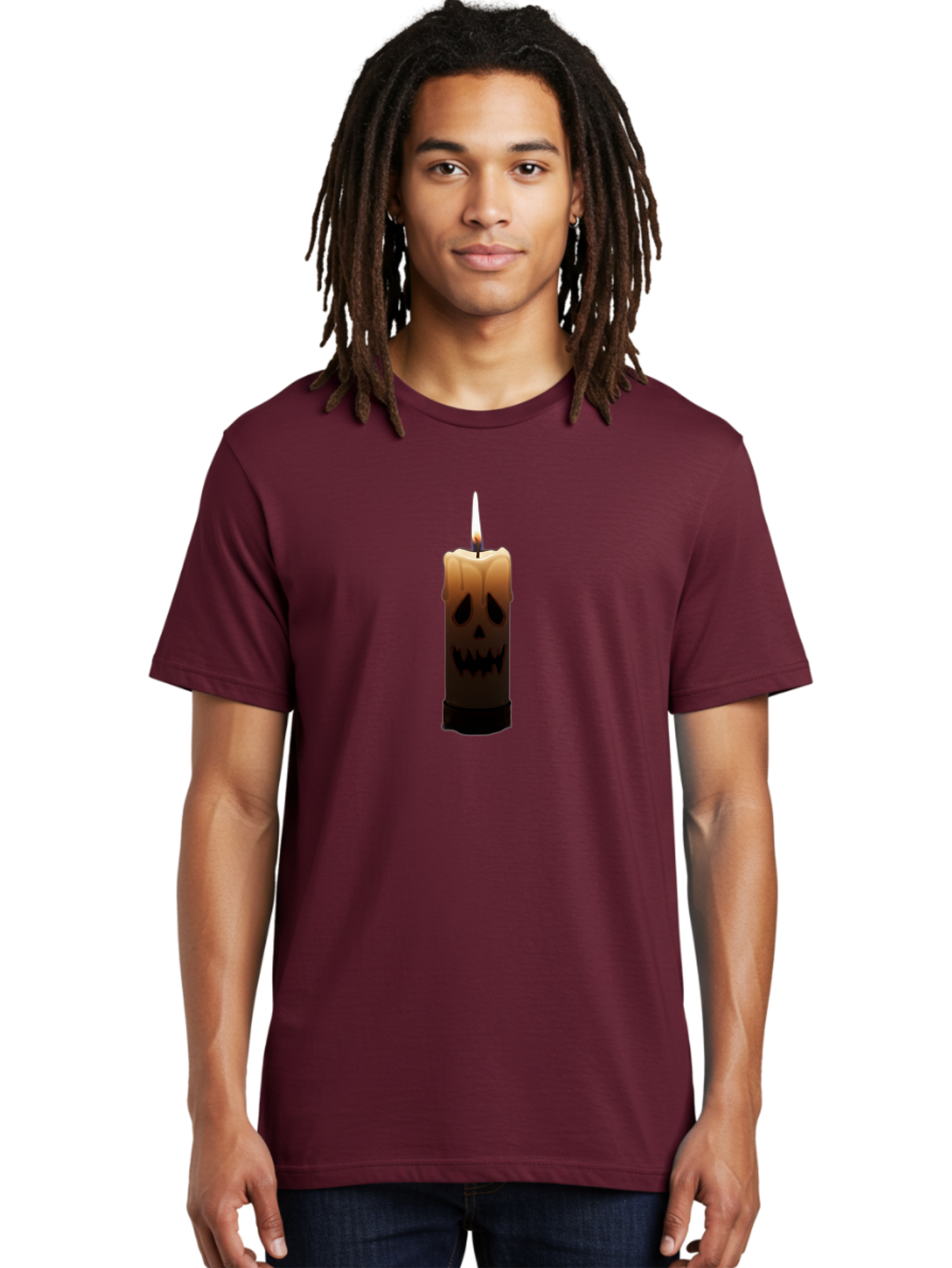 Candle-With-Skull Men'S Graphic Tee, 100% Cotton, Comfortable Casual Summer Wear, Machine Washable, Vintage Camera, Old Camera, Antique Camera, Black Camera, Classic Photography, Photography Equipment, Nostalgic Device, Film Camera, Camera Art Bah695