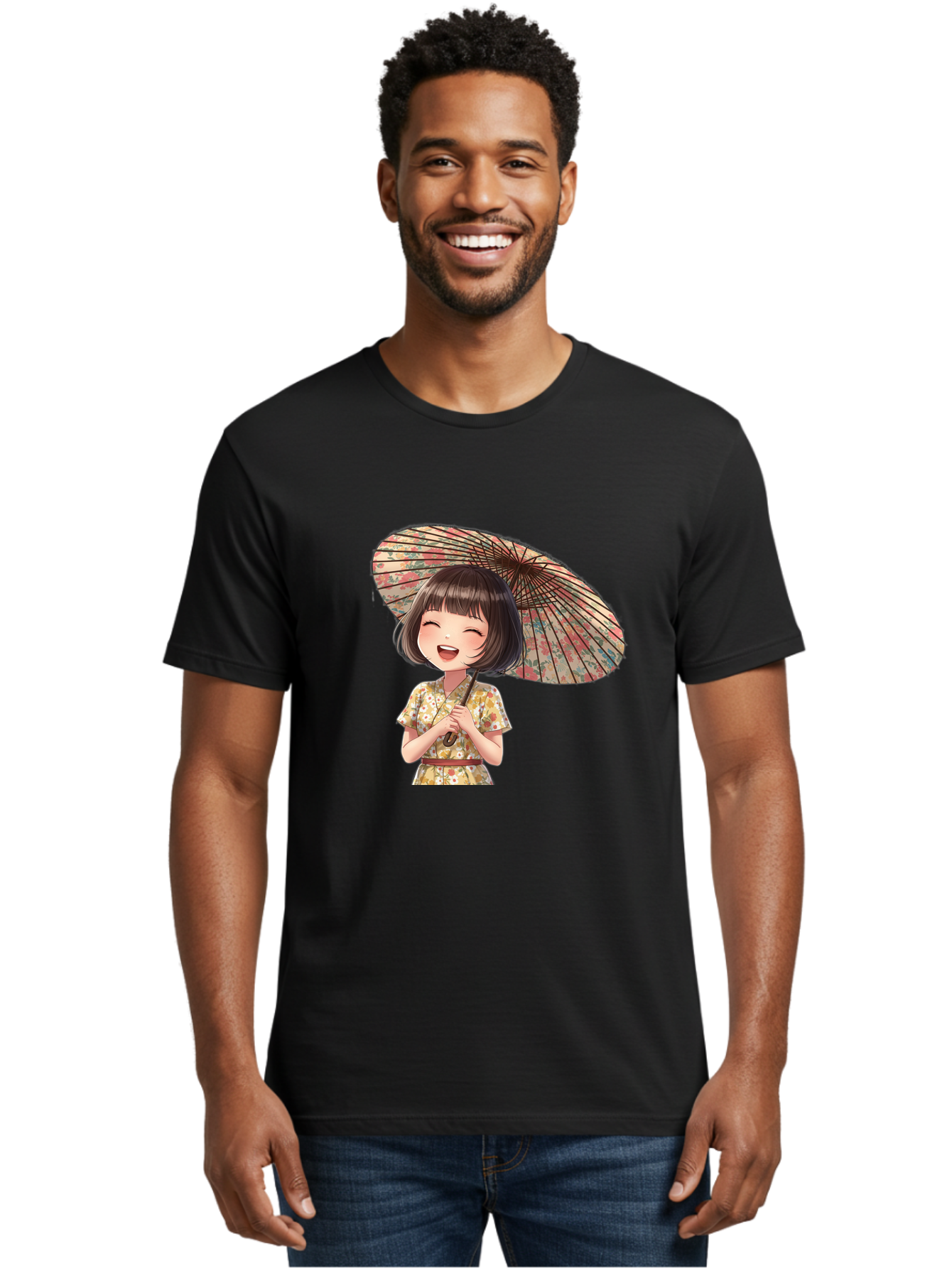 Cartoon-Girl-With-Parasol Men'S Graphic Tee, 100% Cotton, Comfortable Casual Summer Wear, Machine Washable, Vintage Camera, Old Camera, Antique Camera, Black Camera, Classic Photography, Photography Equipment, Nostalgic Device, Film Camera, Bah699