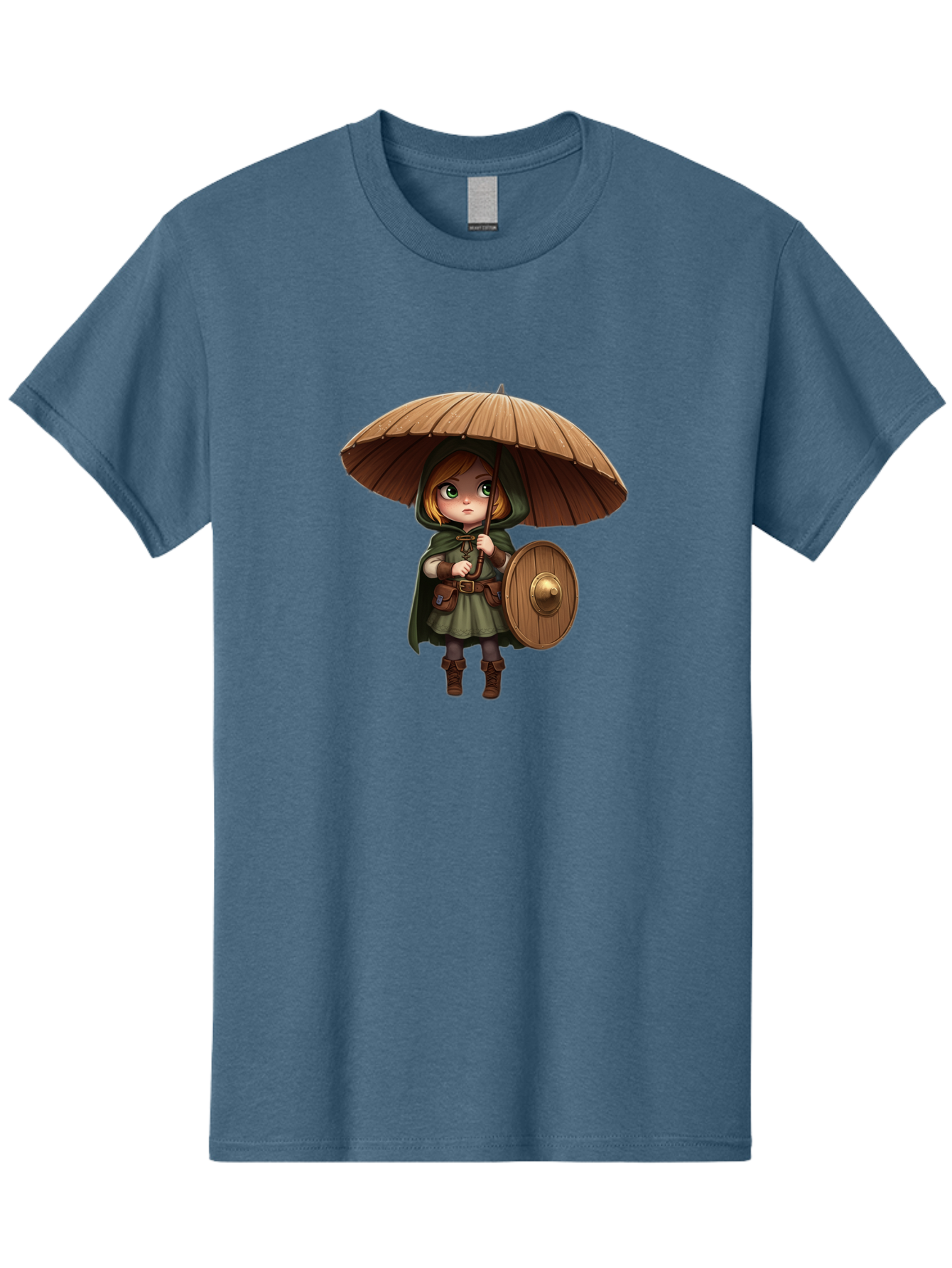 Cartoon-Girl-With-Shield-And-Umbrella Men'S Graphic Tee, 100% Cotton, Comfortable Casual Summer Wear, Machine Washable, Vintage Camera, Old Camera, Antique Camera, Black Camera, Classic Photography, Photography Equipment, Nostalgic Device, Bah700