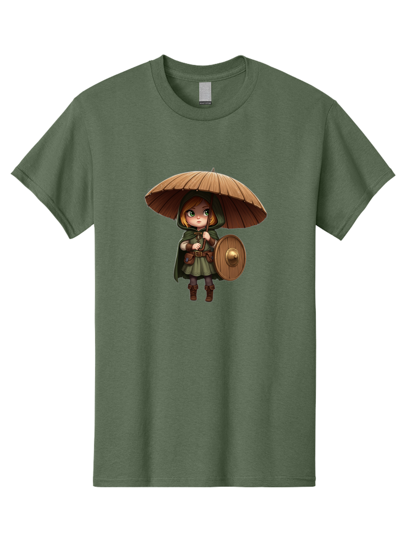 Cartoon-Girl-With-Shield-And-Umbrella Men'S Graphic Tee, 100% Cotton, Comfortable Casual Summer Wear, Machine Washable, Vintage Camera, Old Camera, Antique Camera, Black Camera, Classic Photography, Photography Equipment, Nostalgic Device, Bah700