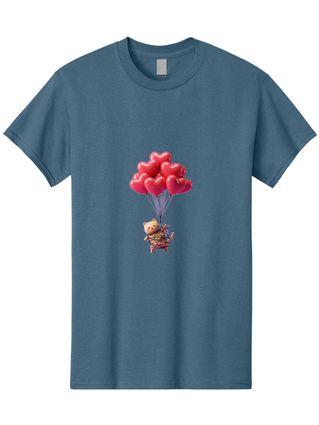Cat-With-Heart-Balloons Men'S Graphic Tee, 100% Cotton, Comfortable Casual Summer Wear, Machine Washable, Vintage Camera, Old Camera, Antique Camera, Black Camera, Classic Photography, Photography Equipment, Nostalgic Device, Film Camera, Bah715