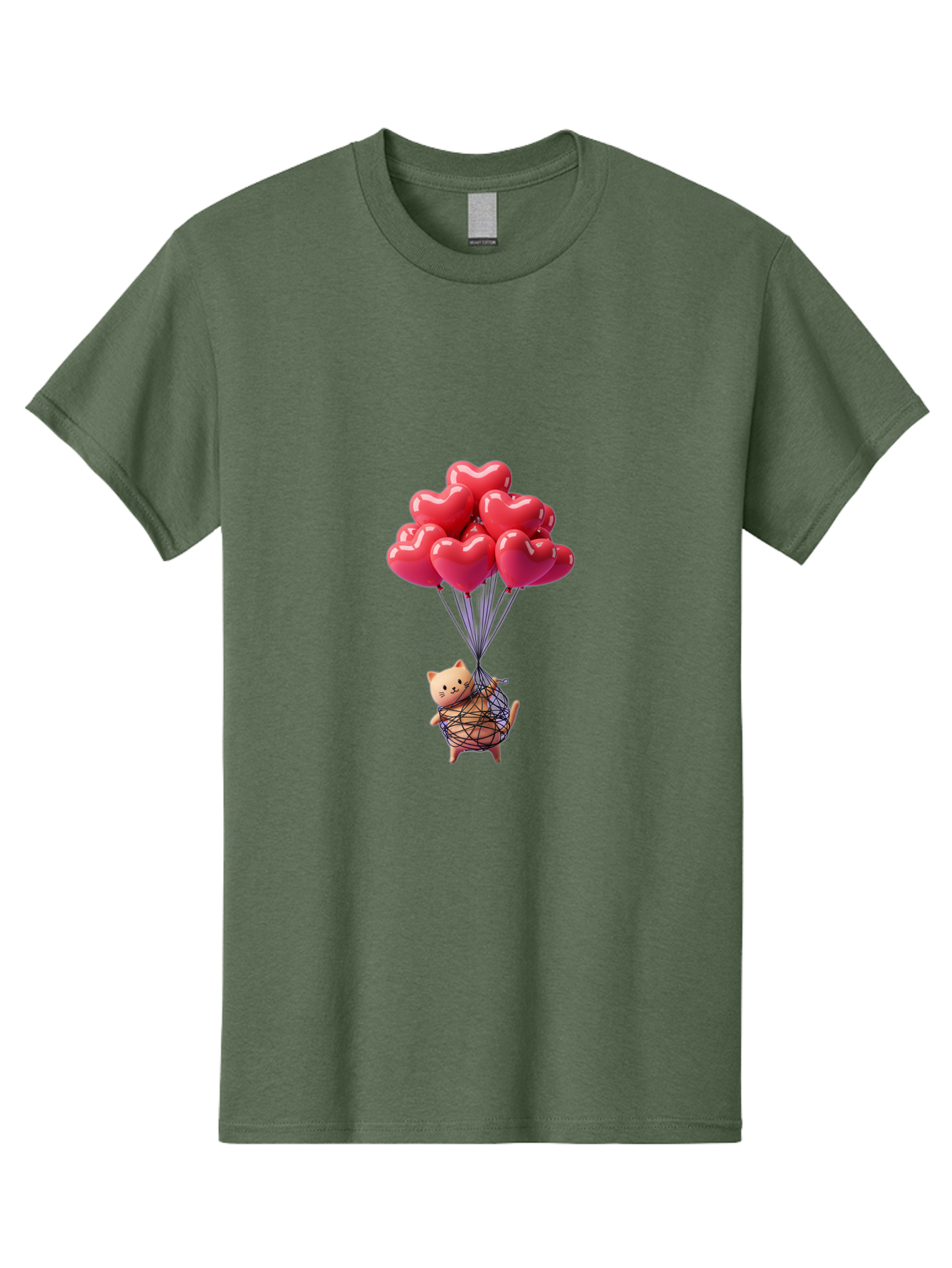 Cat-With-Heart-Balloons Men'S Graphic Tee, 100% Cotton, Comfortable Casual Summer Wear, Machine Washable, Vintage Camera, Old Camera, Antique Camera, Black Camera, Classic Photography, Photography Equipment, Nostalgic Device, Film Camera, Bah715