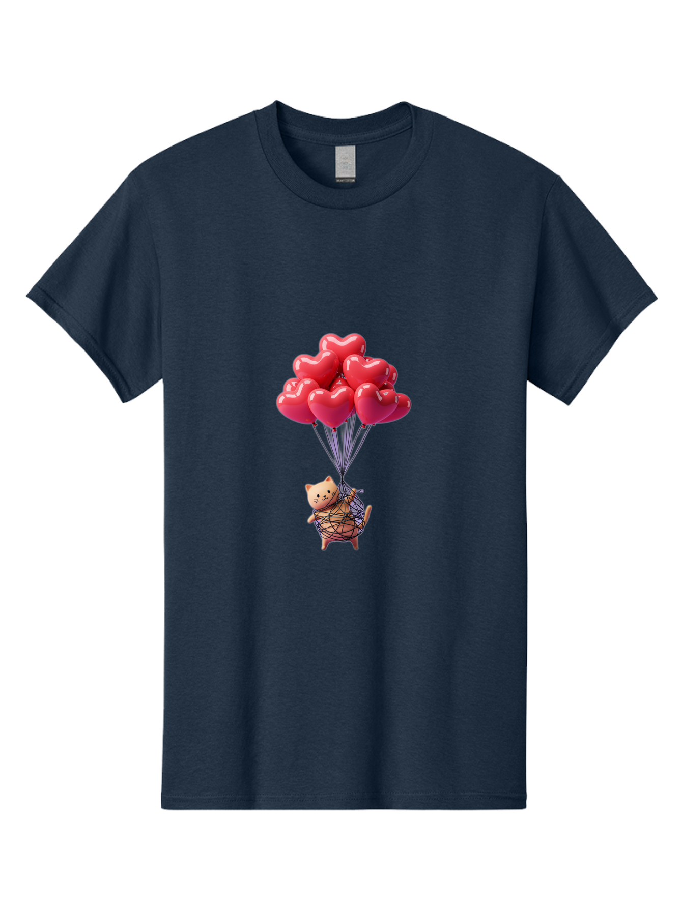 Cat-With-Heart-Balloons Men'S Graphic Tee, 100% Cotton, Comfortable Casual Summer Wear, Machine Washable, Vintage Camera, Old Camera, Antique Camera, Black Camera, Classic Photography, Photography Equipment, Nostalgic Device, Film Camera, Bah715