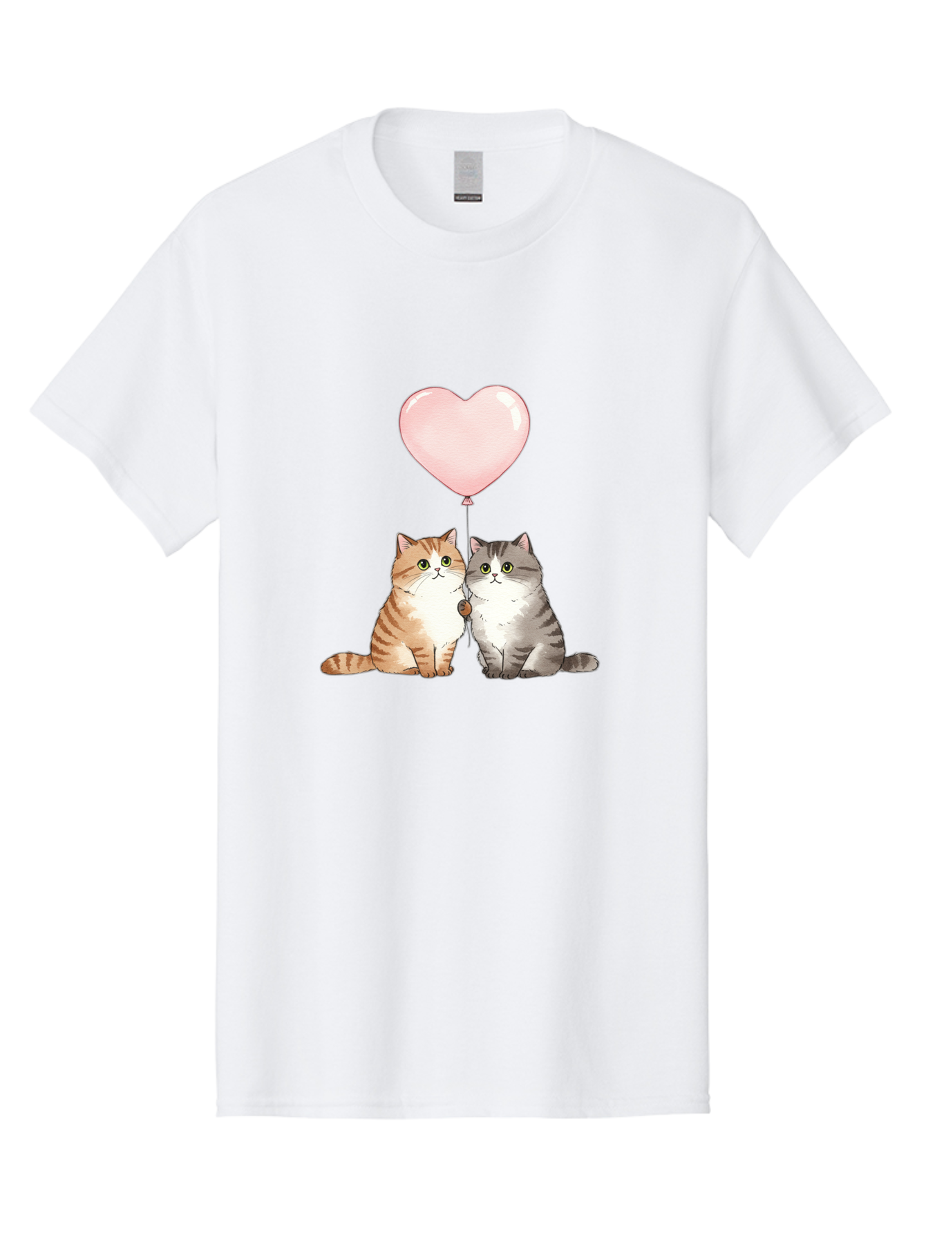 Cats-With-Heart-Balloon-2 Men'S Graphic Tee, 100% Cotton, Comfortable Casual Summer Wear, Machine Washable, Vintage Camera, Old Camera, Antique Camera, Black Camera, Classic Photography, Photography Equipment, Nostalgic Device, Film Camera, Bah723