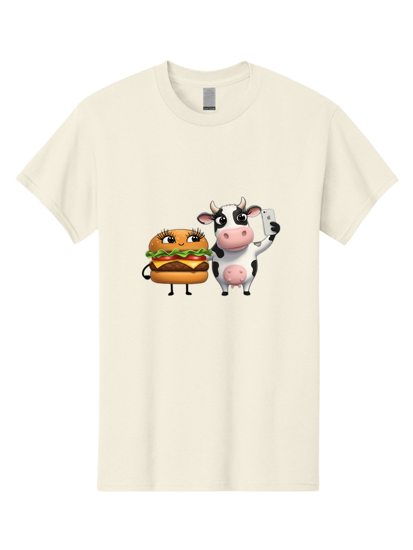 Cheeseburger-Cow-1 Men'S Graphic Tee, 100% Cotton, Comfortable Casual Summer Wear, Machine Washable, Vintage Camera, Old Camera, Antique Camera, Black Camera, Classic Photography, Photography Equipment, Nostalgic Device, Film Camera, Bah726