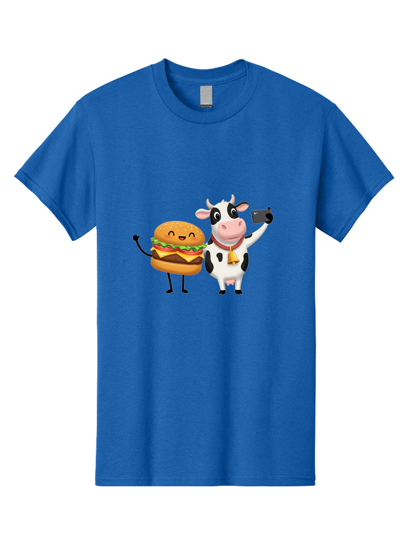 Cheeseburger-Cow Men'S Graphic Tee, 100% Cotton, Comfortable Casual Summer Wear, Machine Washable, Vintage Camera, Old Camera, Antique Camera, Black Camera, Classic Photography, Photography Equipment, Nostalgic Device, Film Camera, Camera Art Bah727