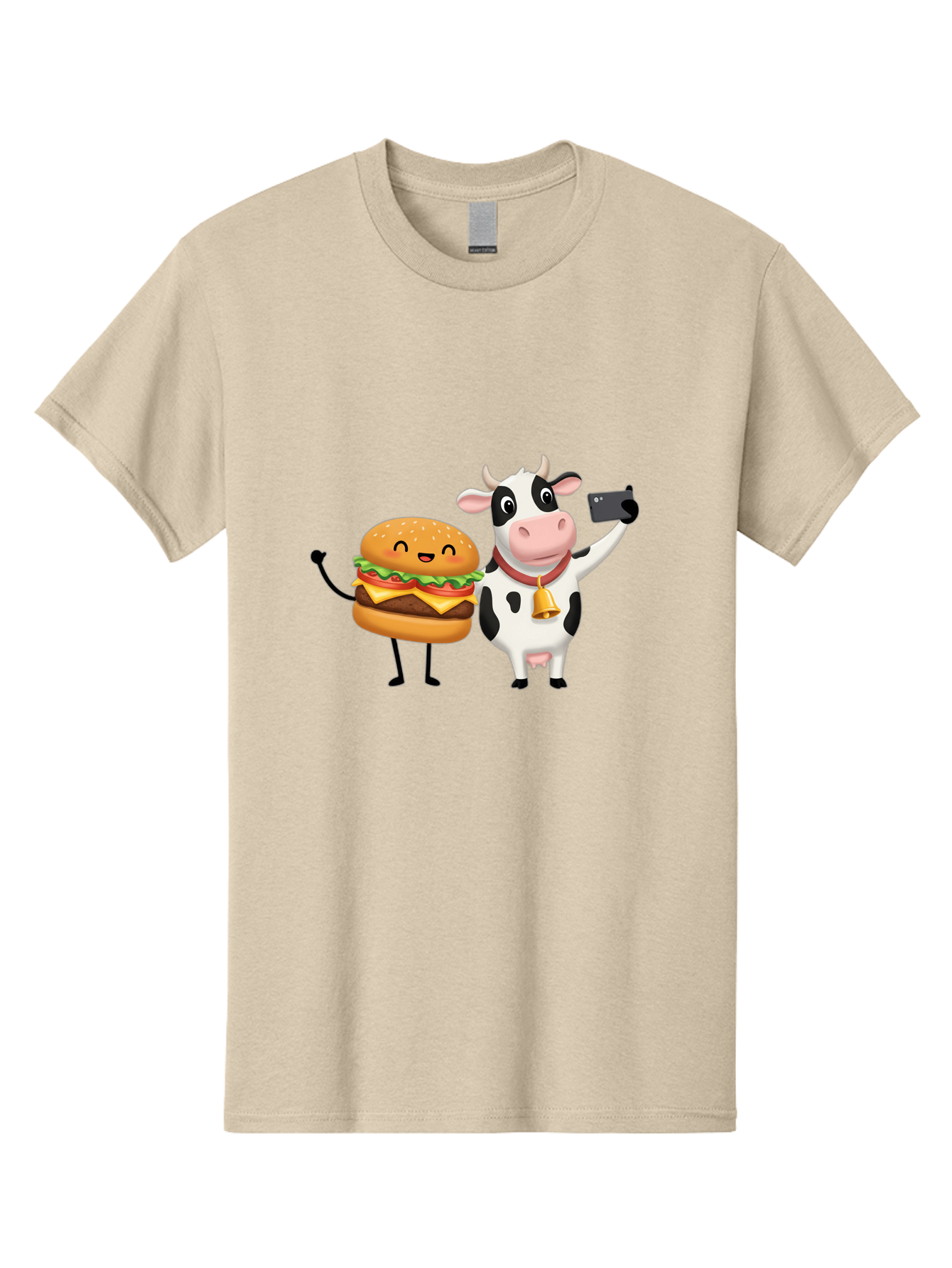 Cheeseburger-Cow Men'S Graphic Tee, 100% Cotton, Comfortable Casual Summer Wear, Machine Washable, Vintage Camera, Old Camera, Antique Camera, Black Camera, Classic Photography, Photography Equipment, Nostalgic Device, Film Camera, Camera Art Bah727