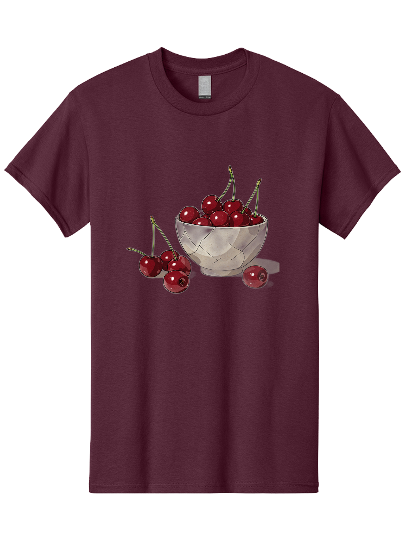 Cherries-1 Men'S Graphic Tee, 100% Cotton, Comfortable Casual Summer Wear, Machine Washable, Vintage Camera, Old Camera, Antique Camera, Black Camera, Classic Photography, Photography Equipment, Nostalgic Device, Film Camera, Camera Art Bah729