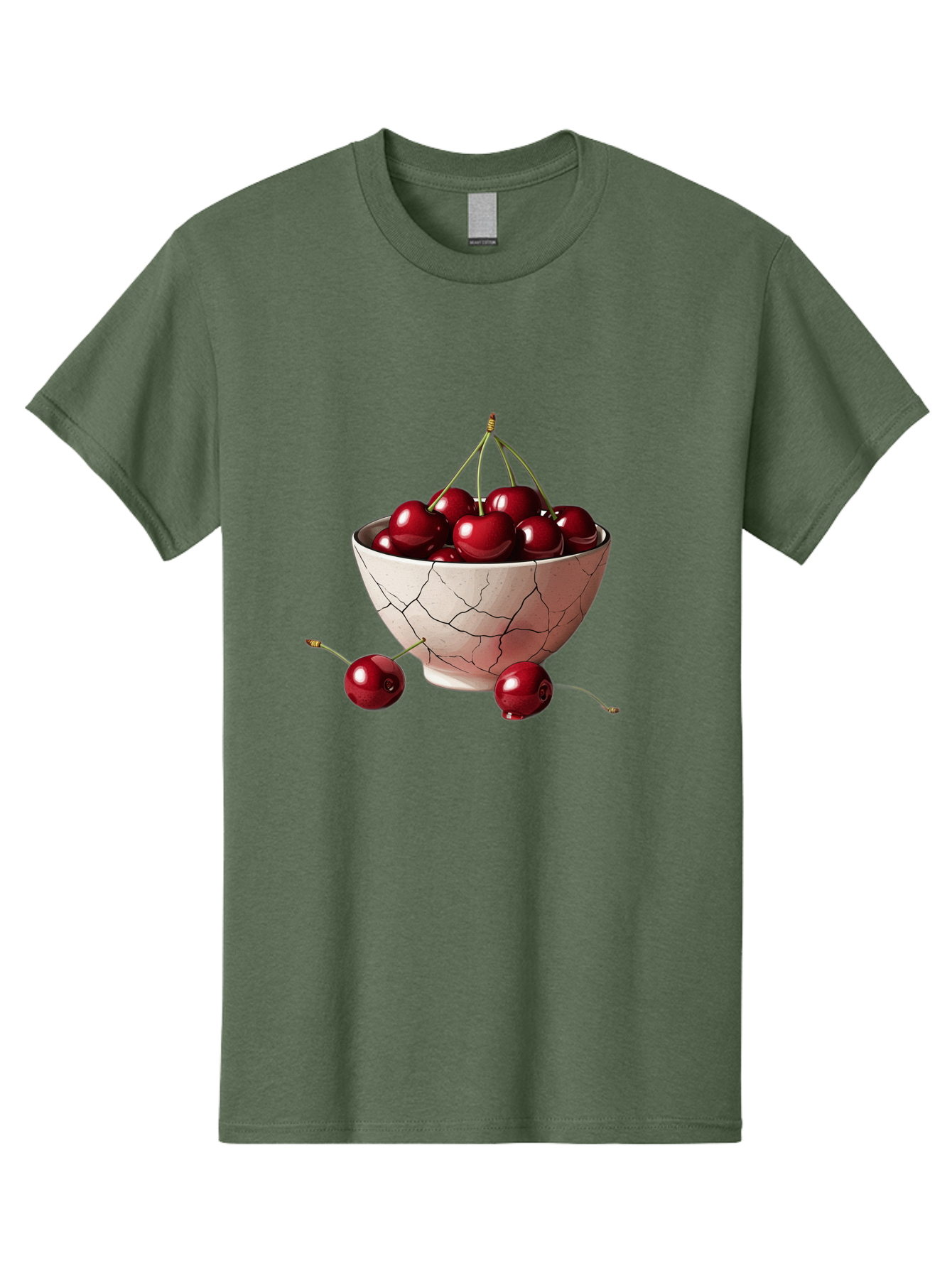 Cherries-2 Men'S Graphic Tee, 100% Cotton, Comfortable Casual Summer Wear, Machine Washable, Vintage Camera, Old Camera, Antique Camera, Black Camera, Classic Photography, Photography Equipment, Nostalgic Device, Film Camera, Camera Art Bah730